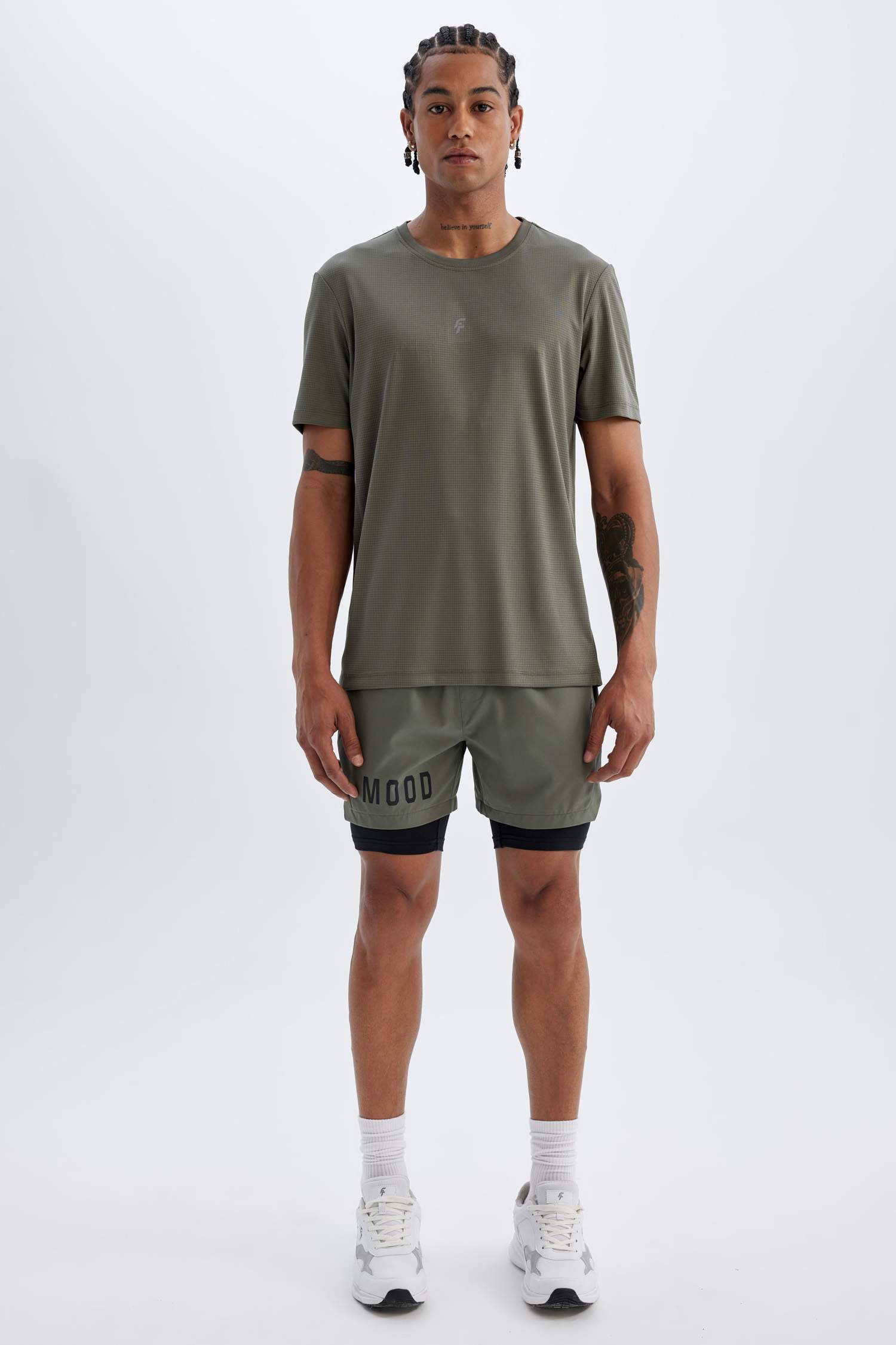 DeFactoFit Slim Fit Printed Sports T-Shirt