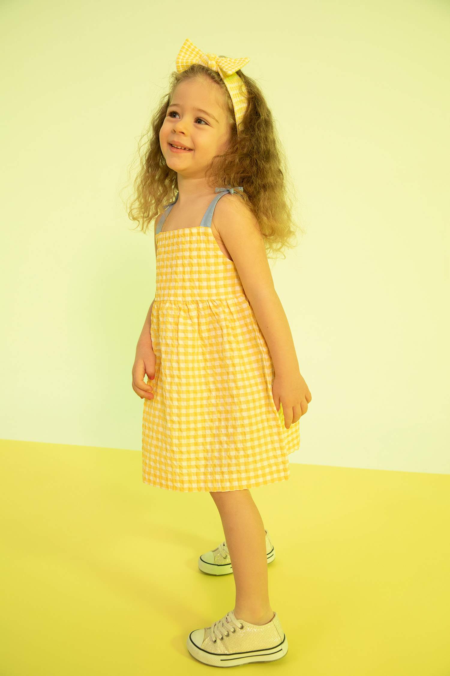 Vichy Sangle Robe Tissée