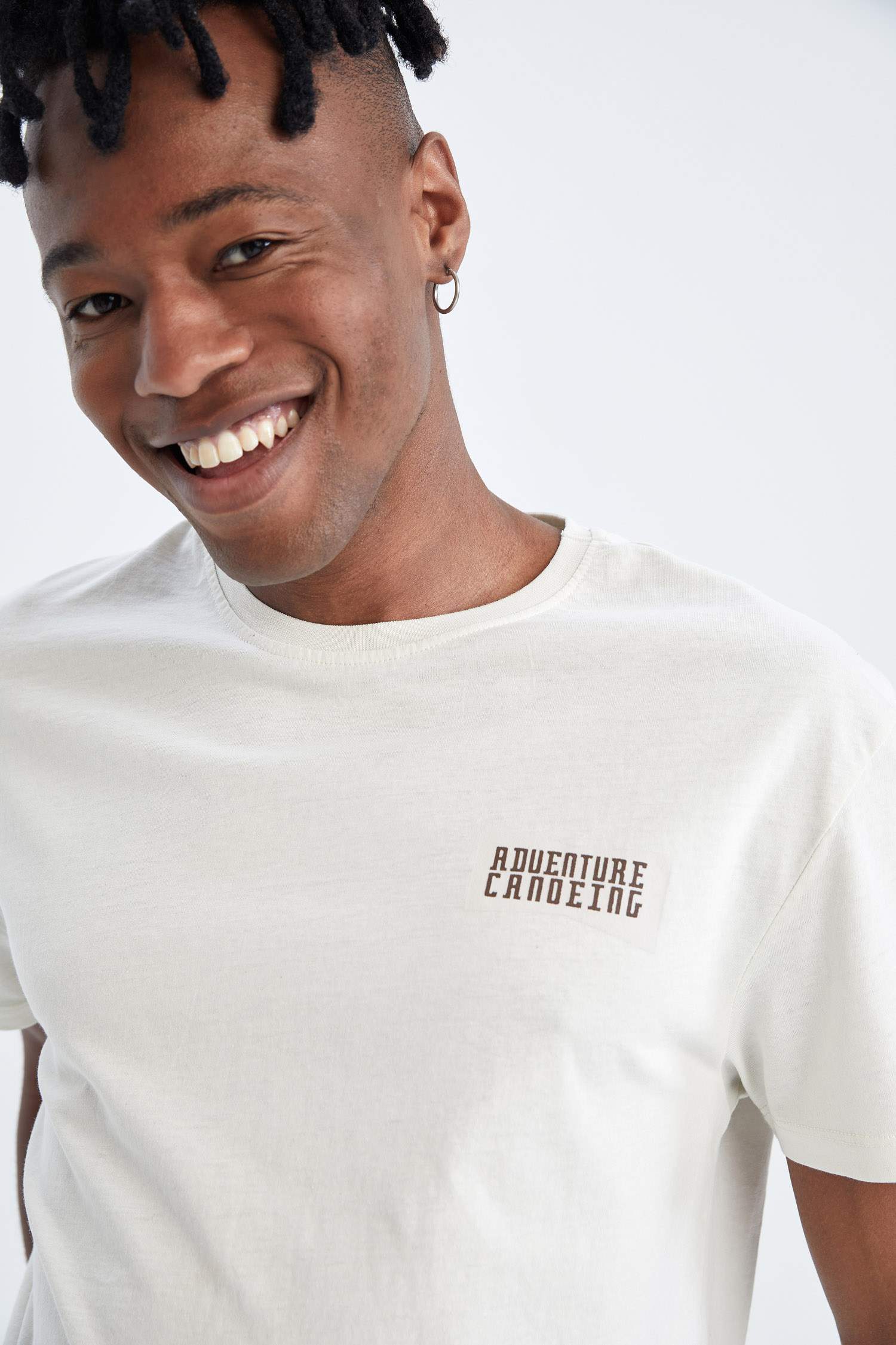 Regular Fit Bisiklet Yaka Pamuklu Penye Tişört