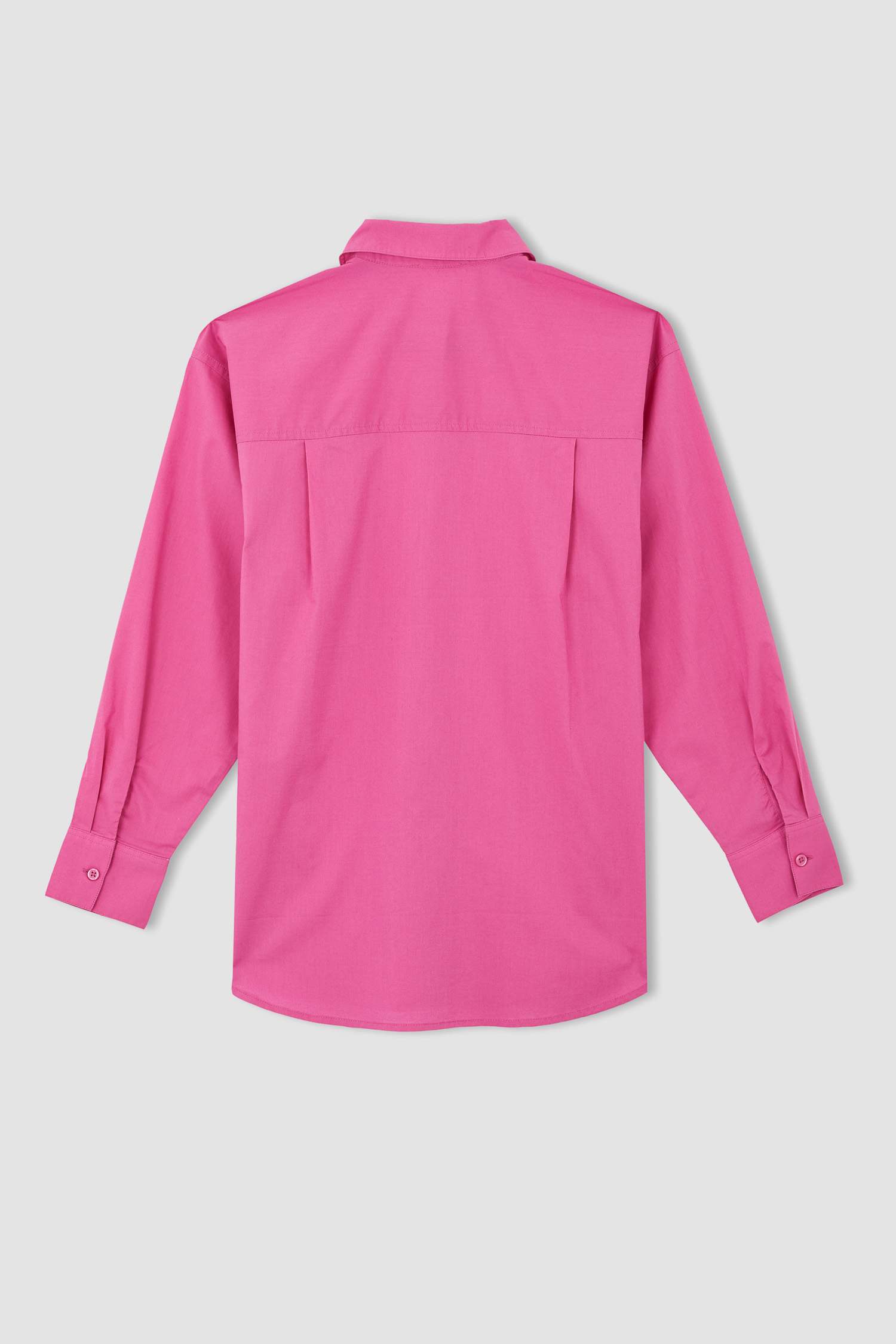 Рубашка с длинным рукавом оверсайз из поплина для женщин