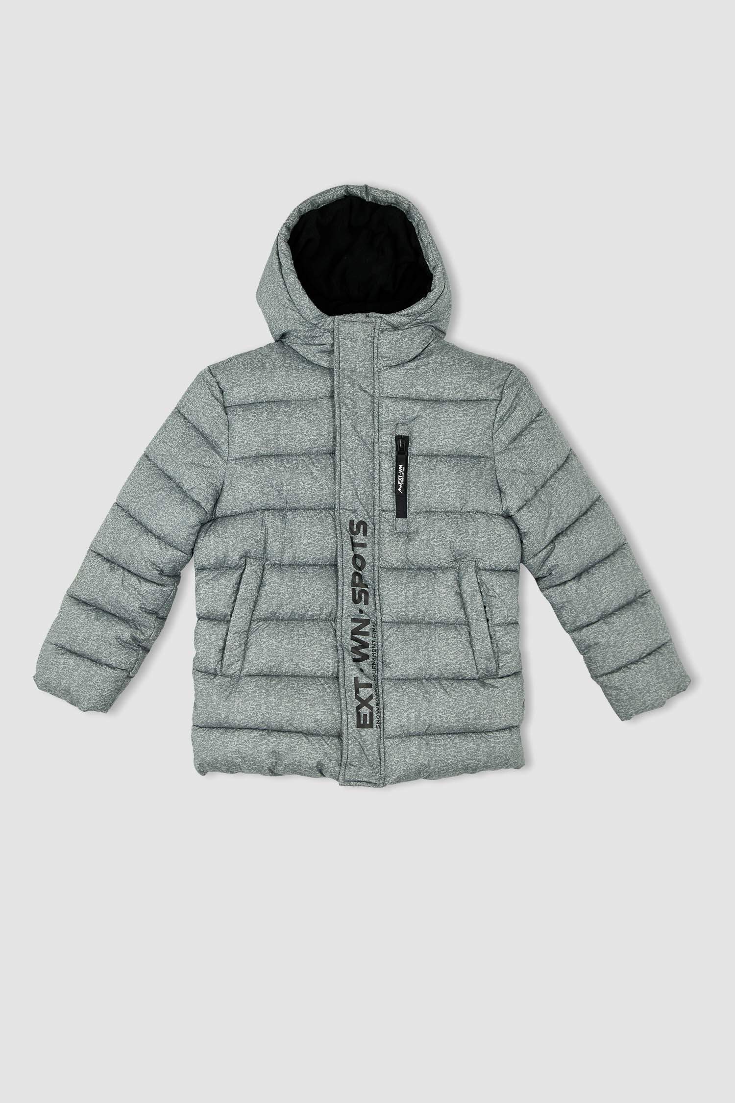 Куртка водоотталкивающая с капюшоном с флисовой подкладкой для мальчиков