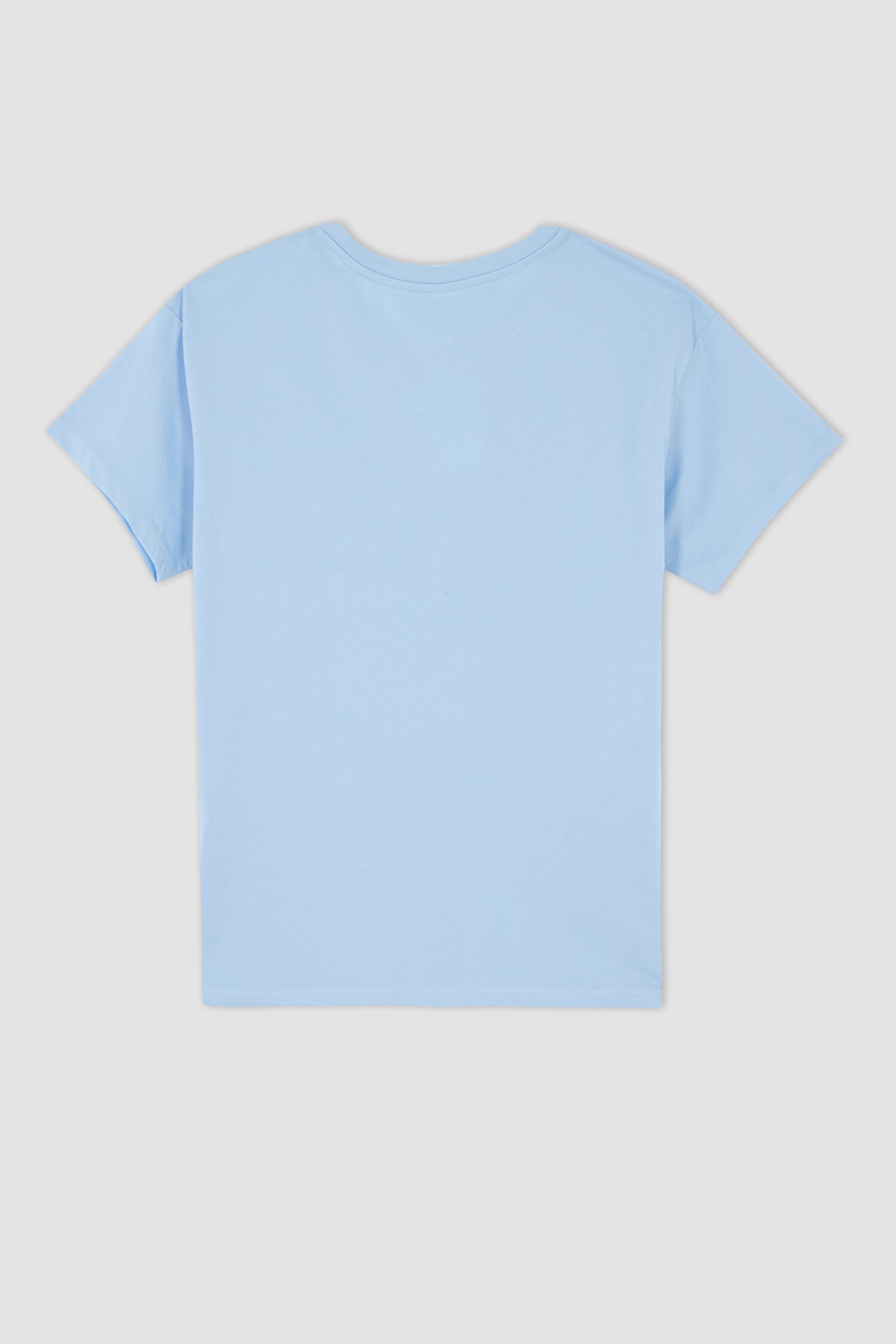 Blue Woman Regular Fit Crew Neck Short Sleeve T-Shirt 2486338 