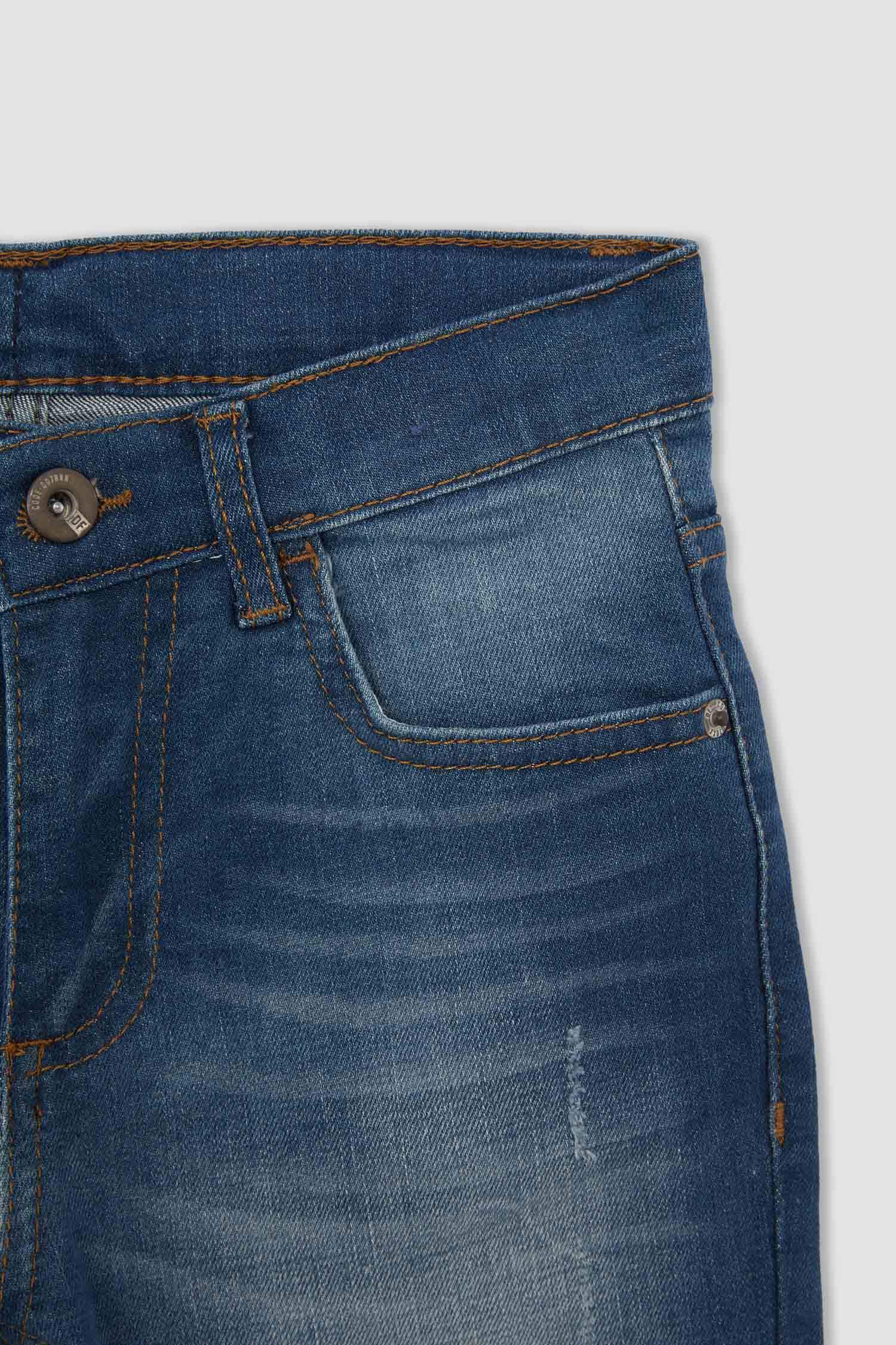 Boy Distressed Jean Bermuda Short