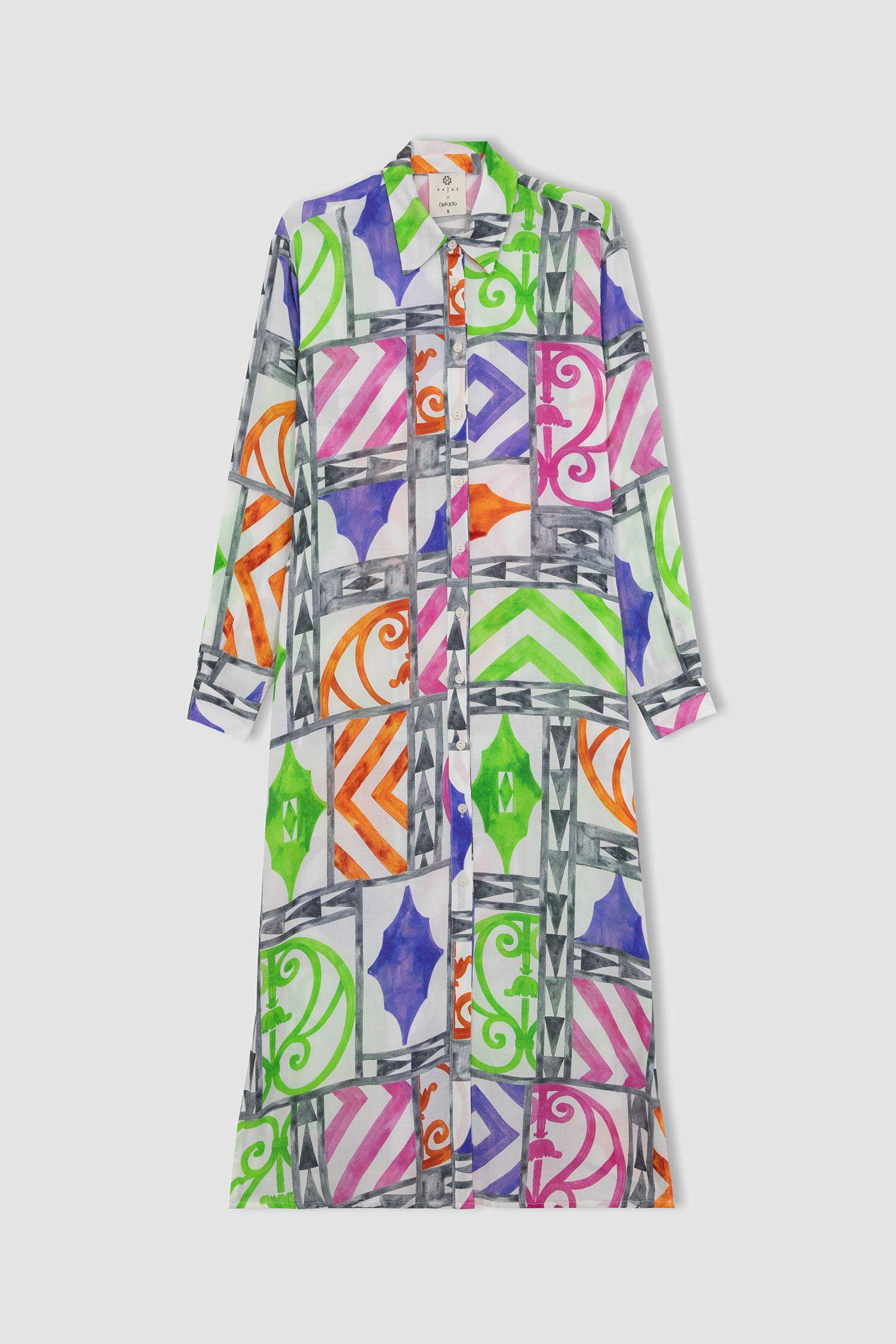 قميص بحر مطبوع قطن عضوي بقصة عادية من Fall In Love