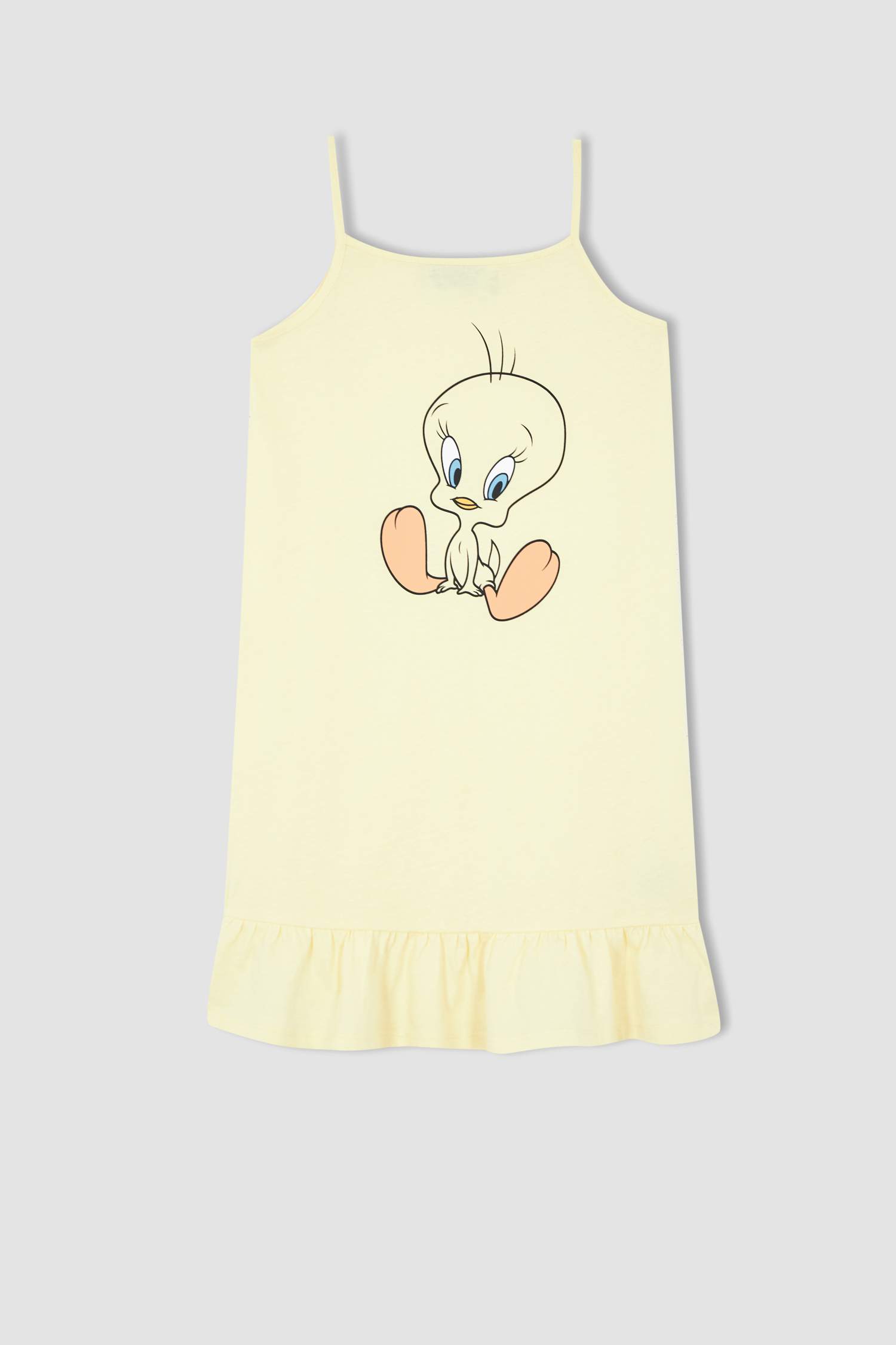 Defacto Kız Çocuk Looney Tunes Kısa Kollu Elbise. 1