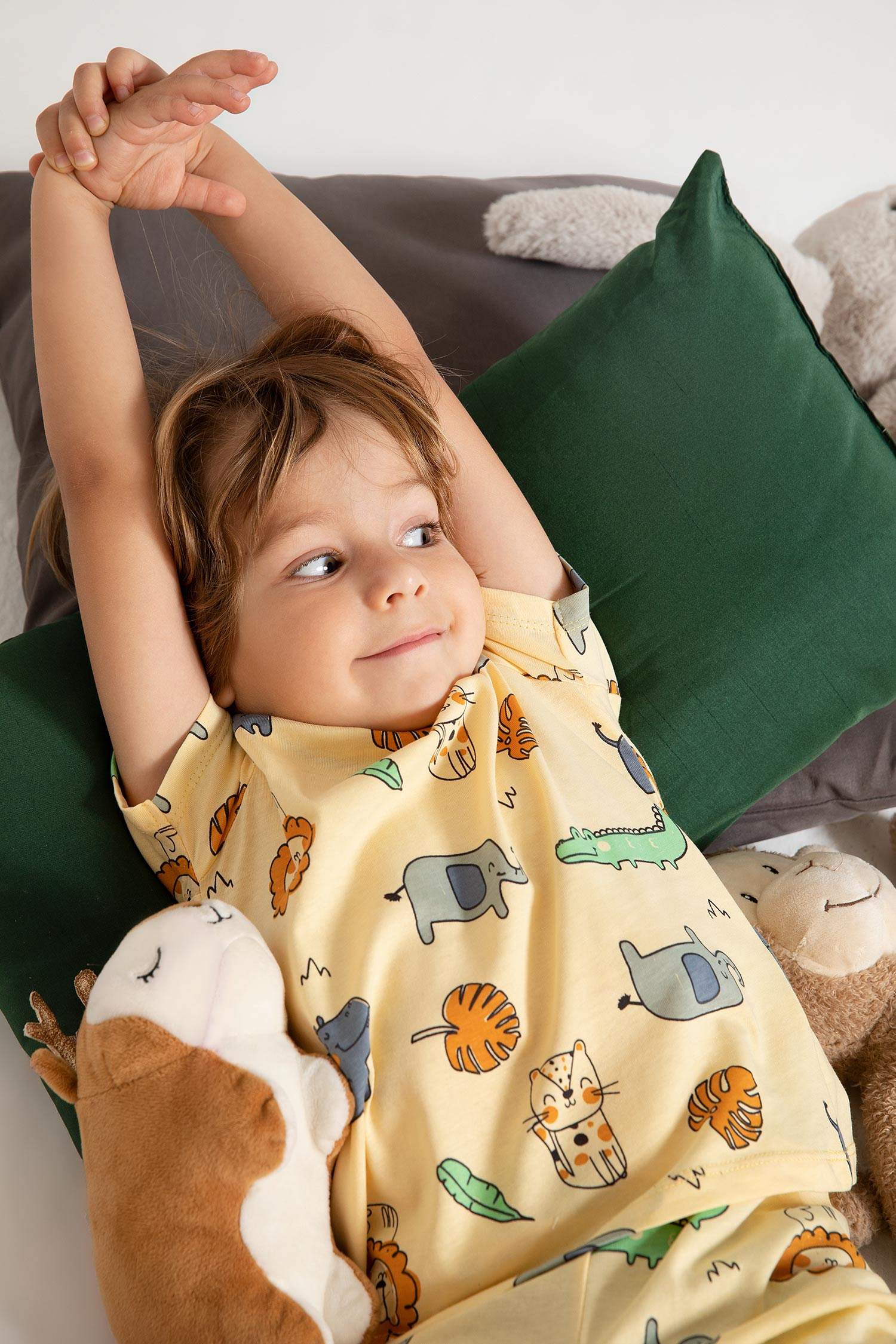 Defacto Erkek Bebek Desenli Kısa Kollu Pijama Takım. 2