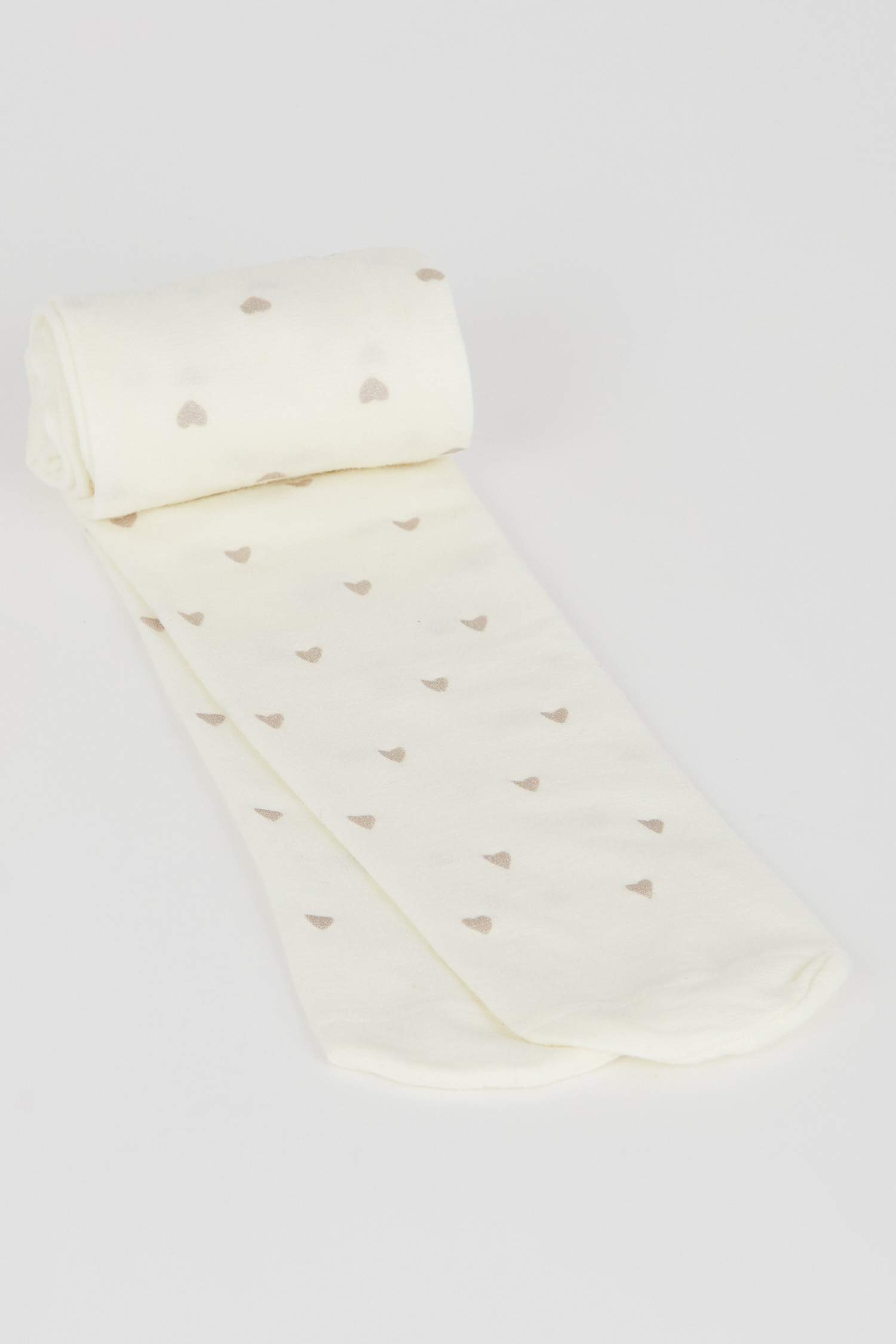 Kız Çocuk 23 Nisan Kalp Desenli Muz Külotlu Çorap