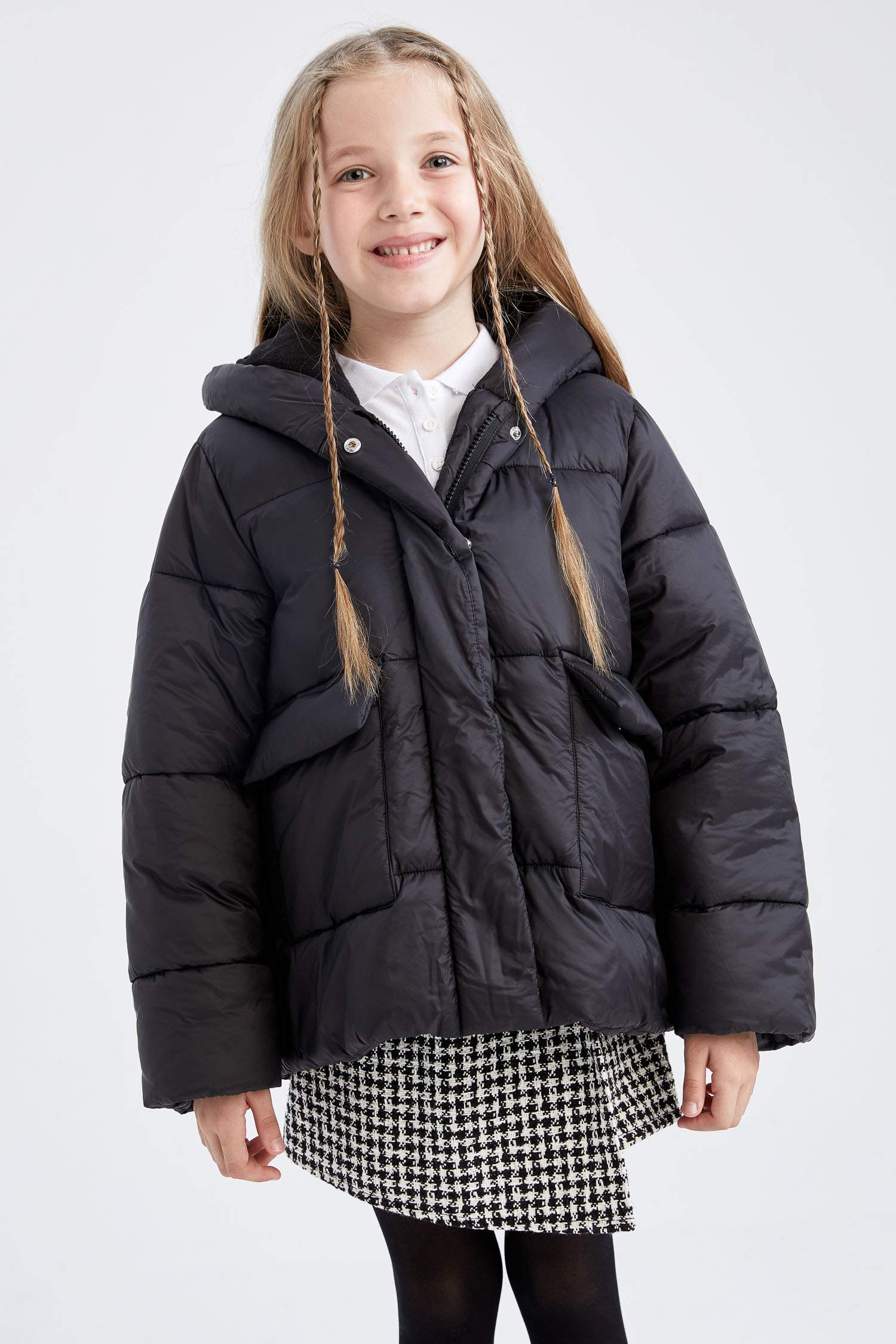 جاكيت بامب بناتي بكابيشون ببطانة صوفية