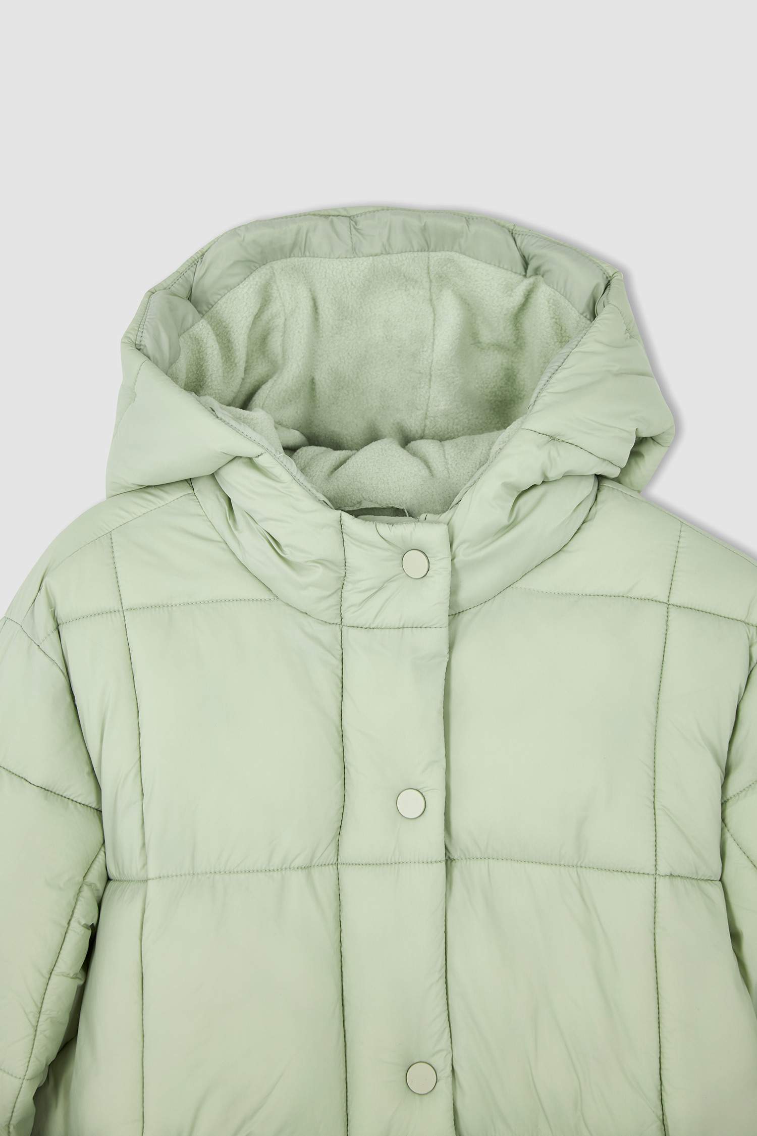 Girl Fleece Lined Hooded Long Puffer Jacket