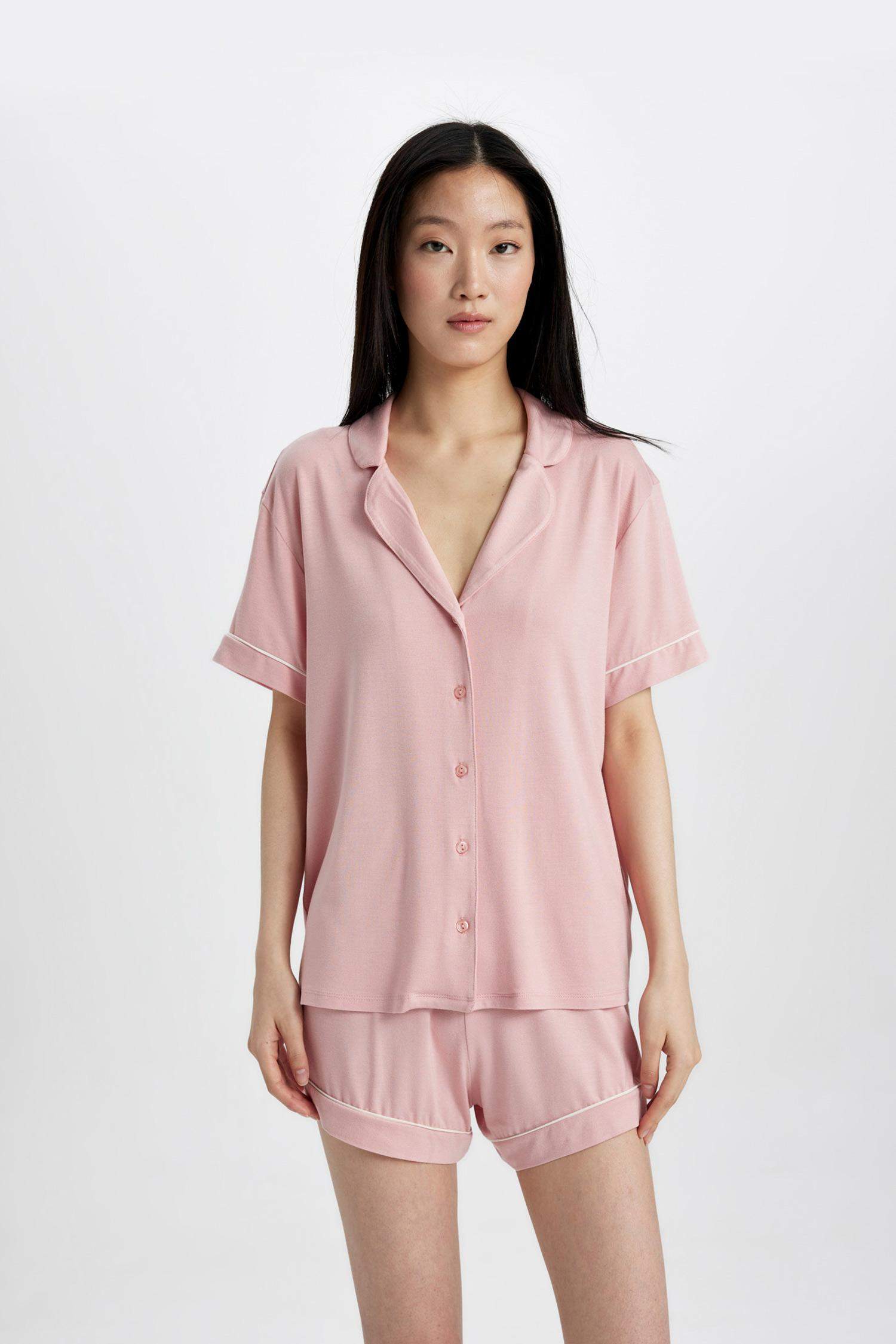 Fall in Love Bridal Kısa Kollu Şortlu Viskon Pijama Takımı