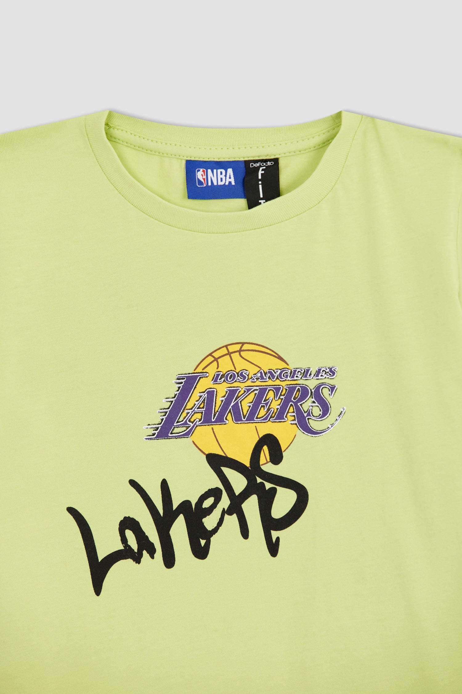 Defacto Erkek Çocuk NBA Los Angeles Lakers Regular Fit Bisiklet Yaka Kısa Kollu Tişört. 2