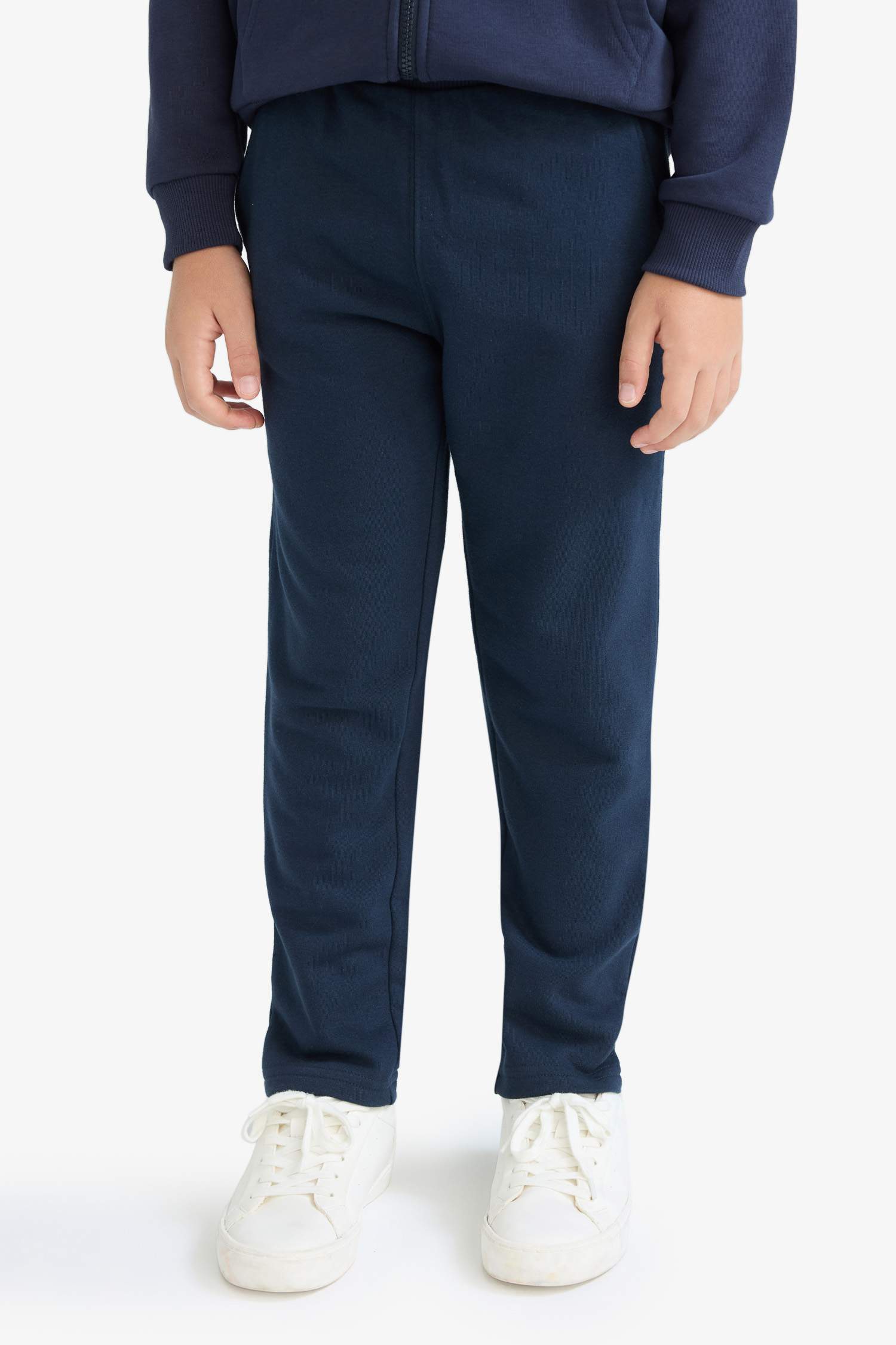 Erkek Çocuk Beli Lastikli Düz Paça Basic Düz Eşofman Altı