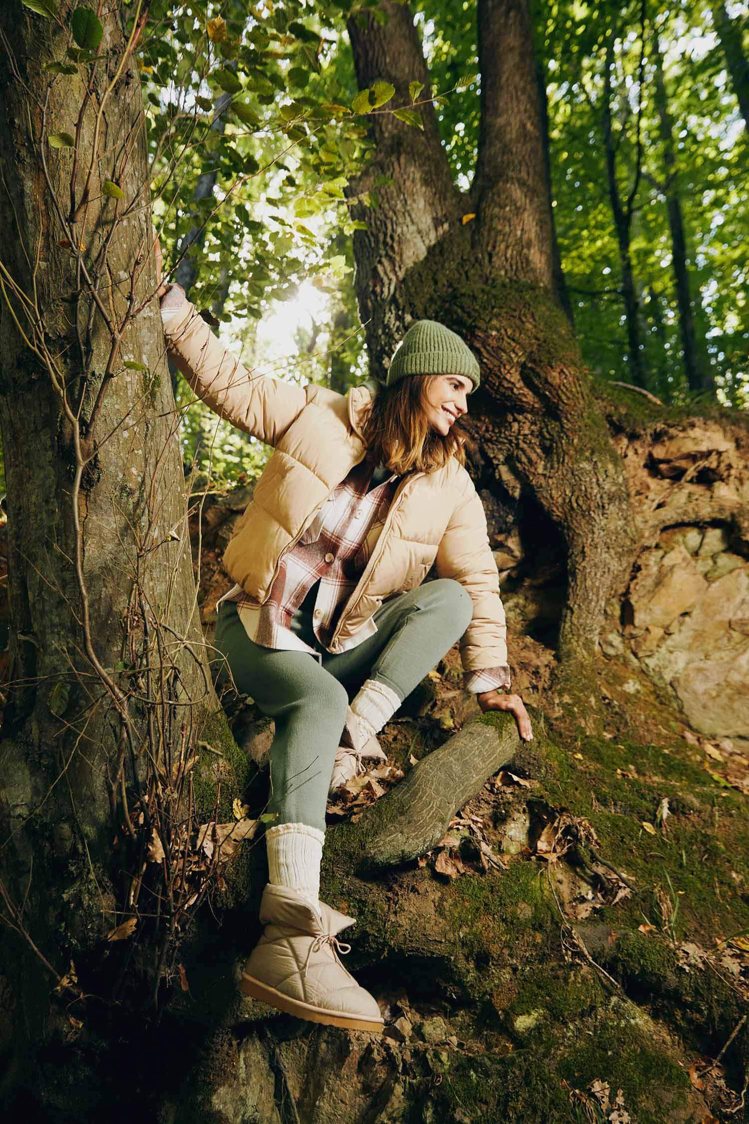 Дутая куртка водоотталкивающая свободного кроя