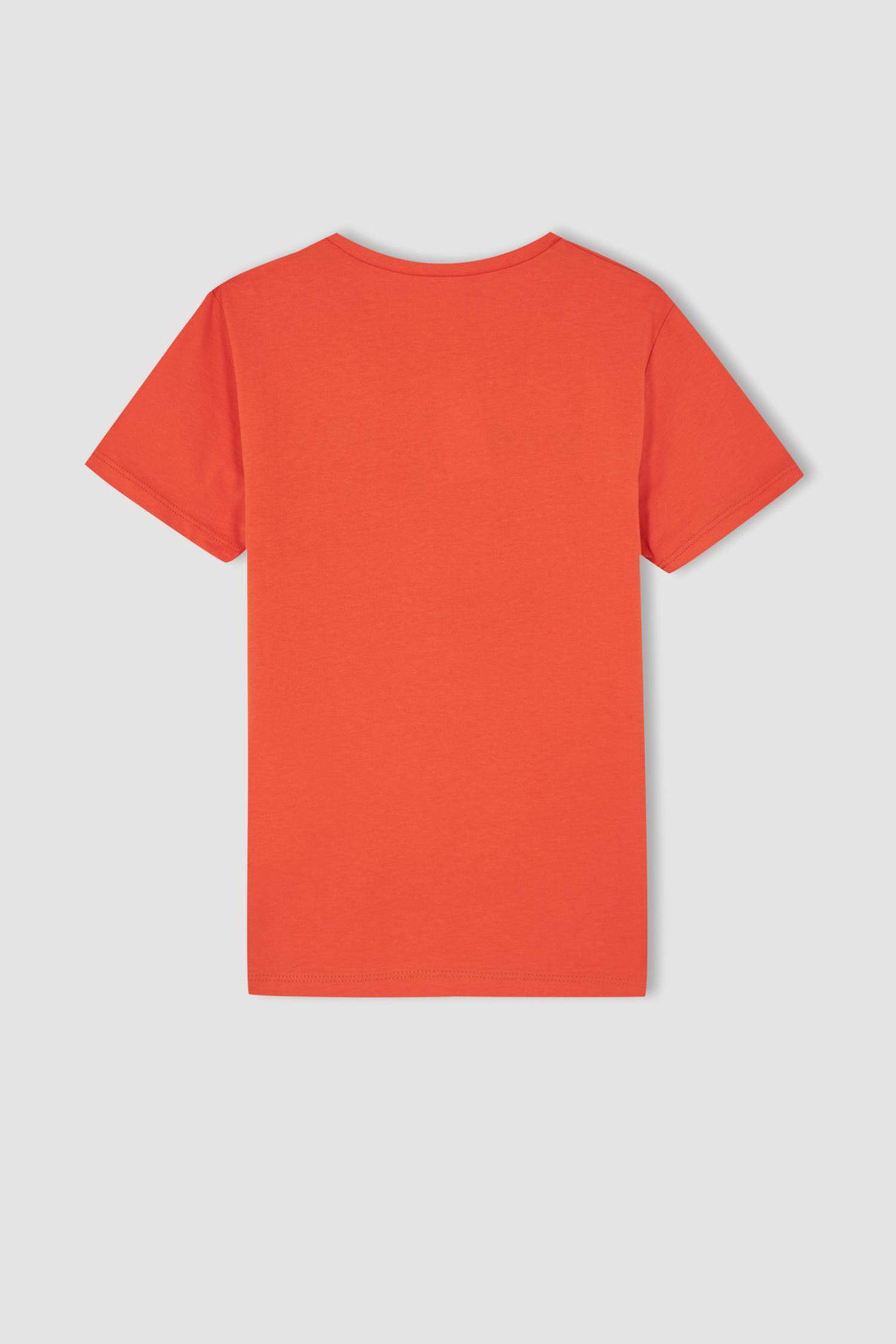 Pink BOYS & TEENS Boy Regular Fit Crew Neck Short Sleeve Slogan Print T