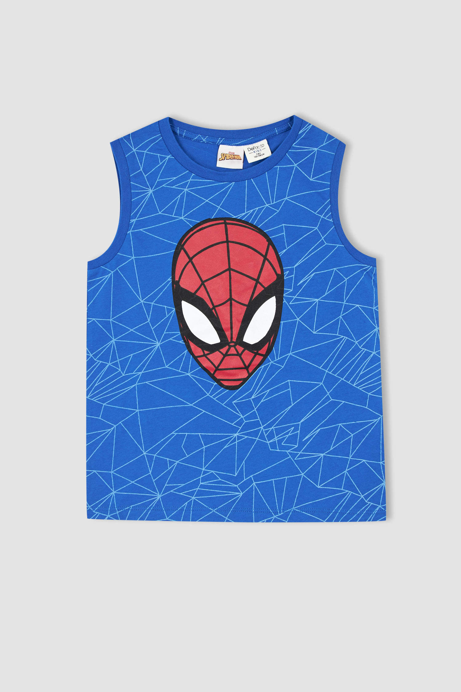 Defacto Erkek Çocuk Spiderman Pamuklu Kolsuz Kapri Pijama Takım. 2