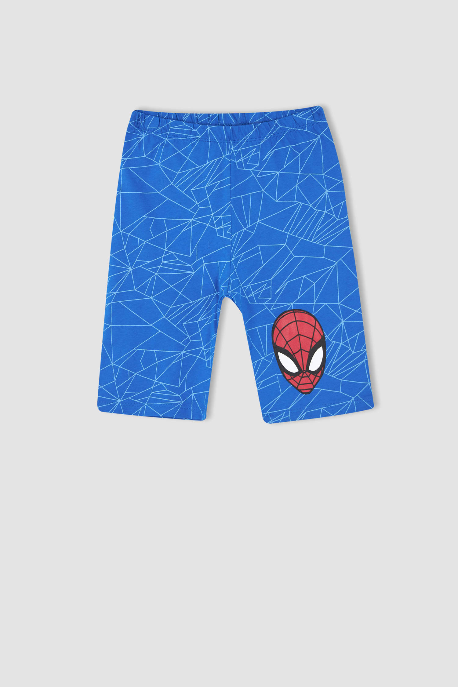 Defacto Erkek Çocuk Spiderman Pamuklu Kolsuz Kapri Pijama Takım. 1