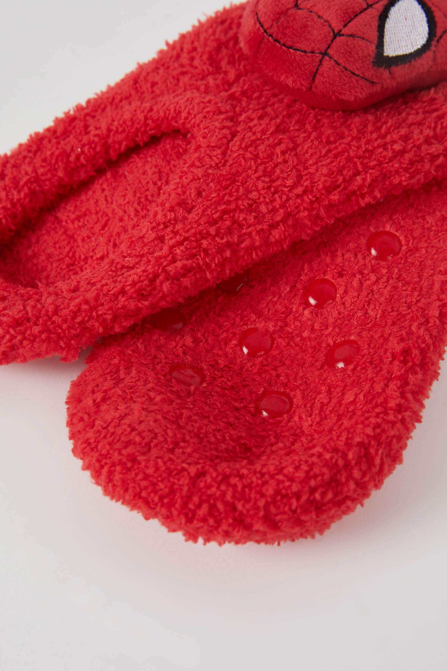 Erkek Çocuk Marvel Spiderman Pamuklu Ev Çorabı