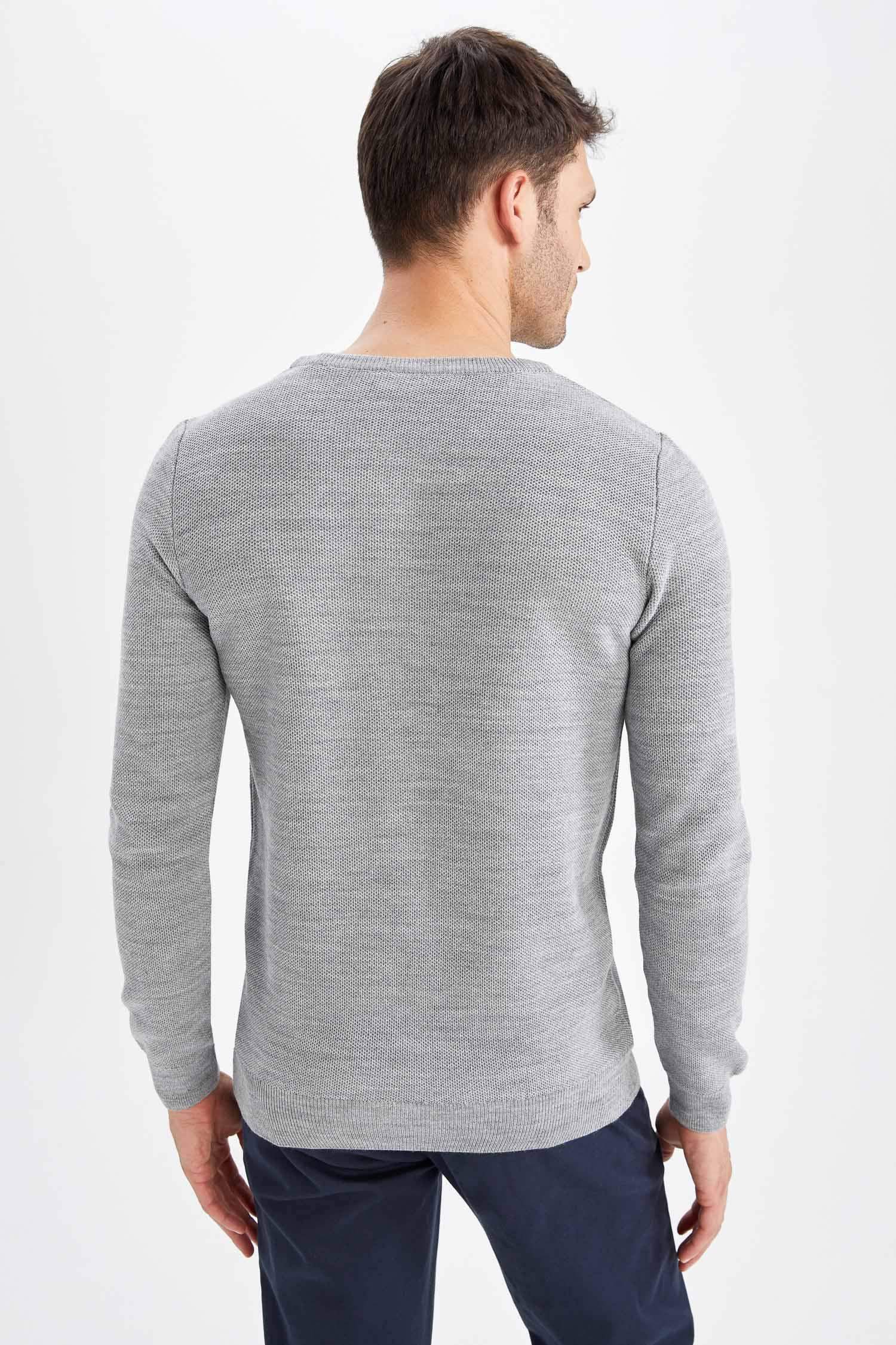 Slim Fit Crew Neck Knitwear Pullover