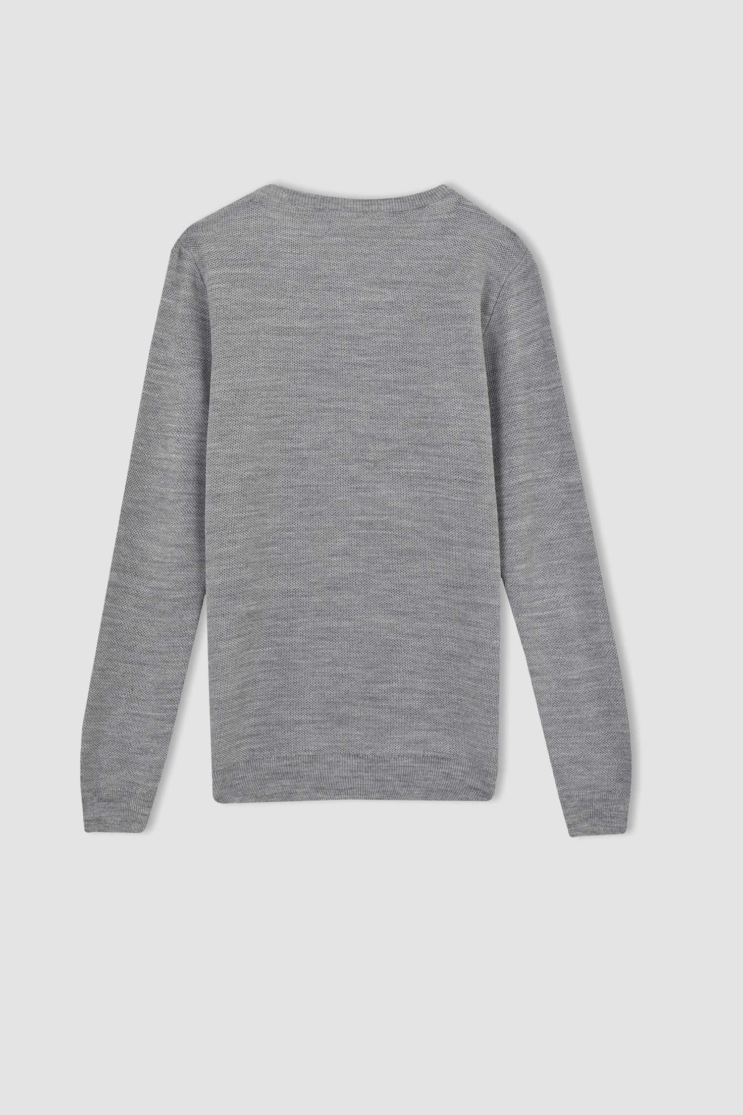 Slim Fit Crew Neck Knitwear Pullover