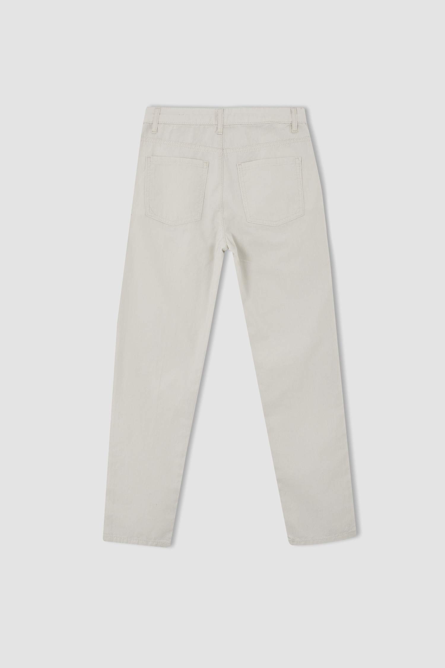 سروال ذو مظهر كتاني قصة عادي تشينو برجل عادي