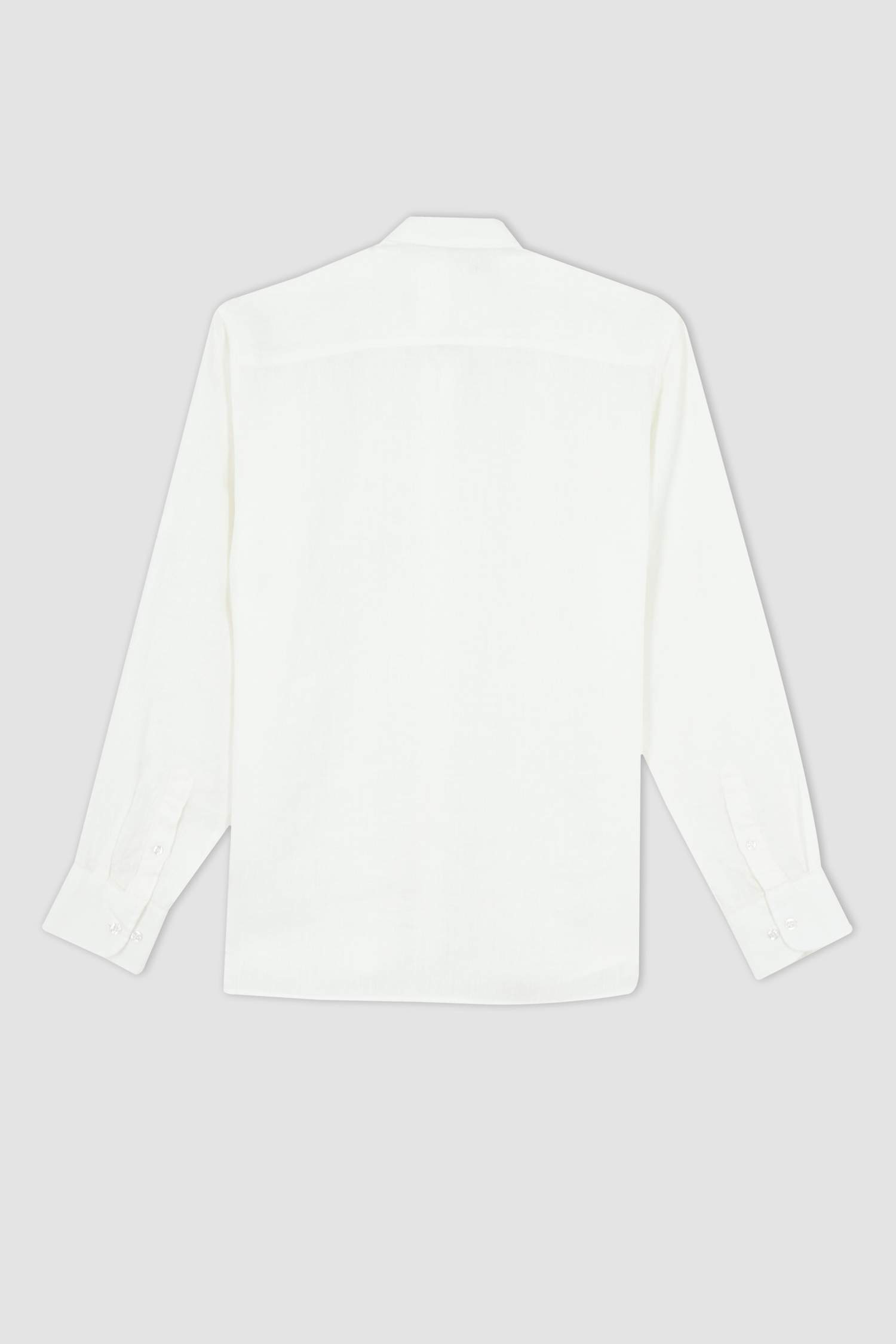 %100 Keten Modern Fit Uzun Kollu Klasik Gömlek