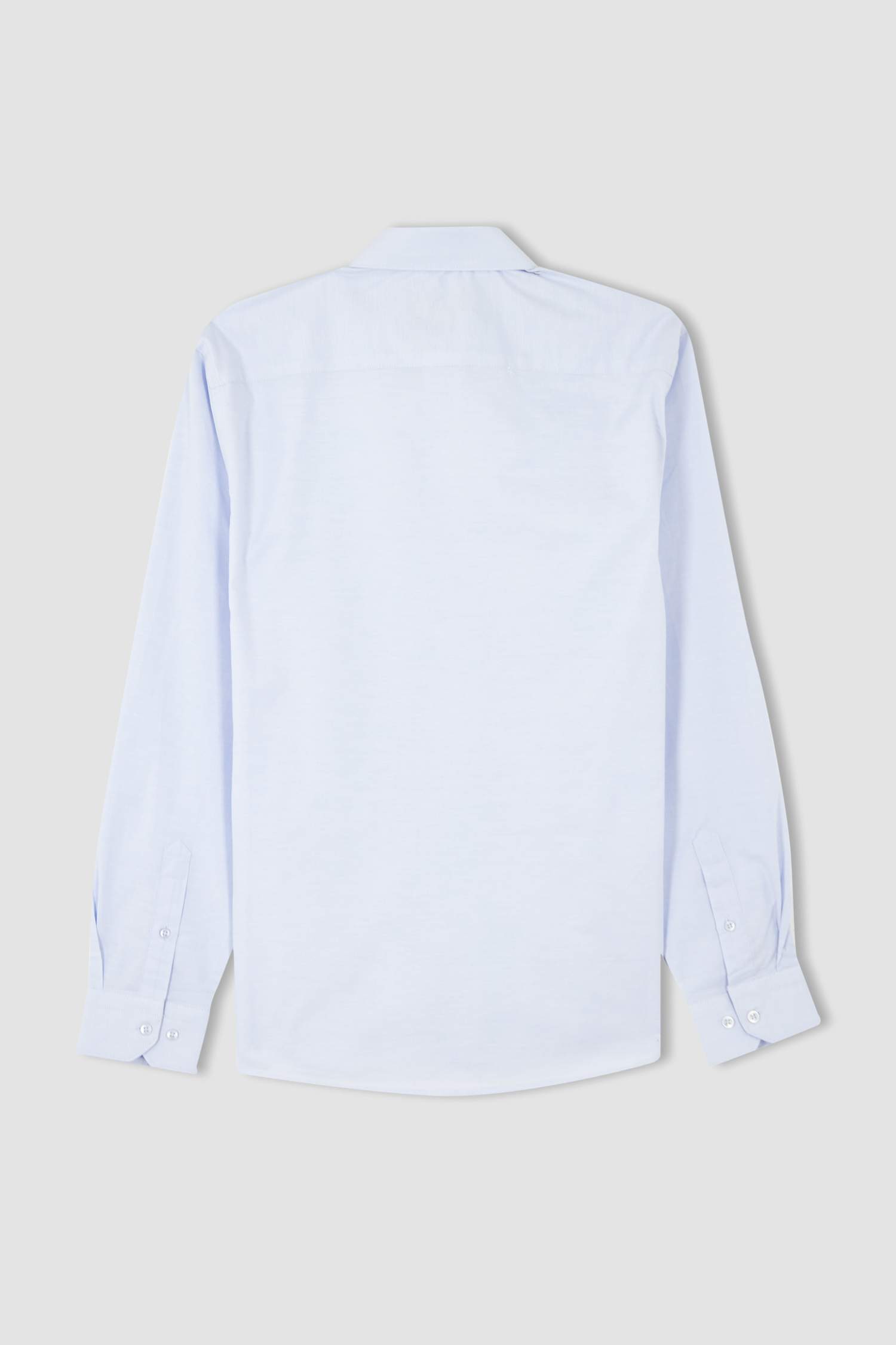 Modern Fit Italian Collar Cotton Long Sleeve Classic Shirt