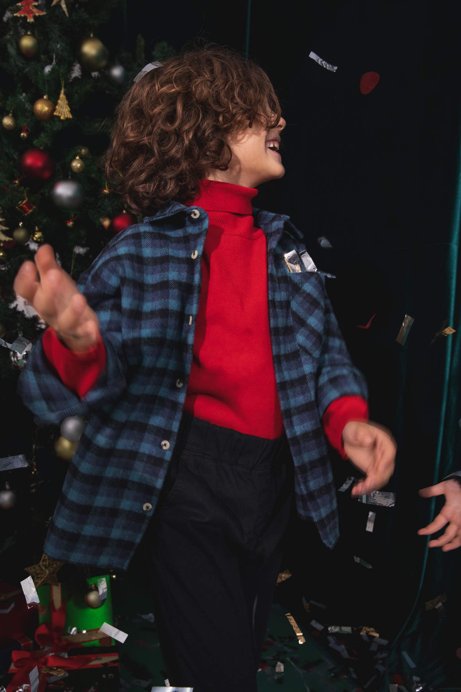 Рубашка оверсайз с длинным рукавом для мальчиков