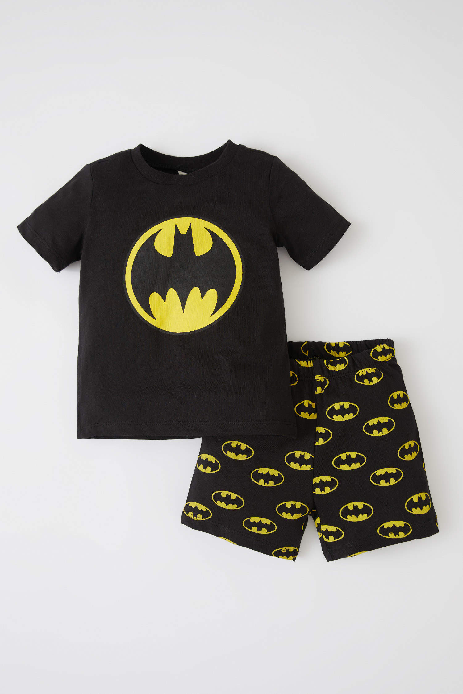 Defacto Erkek Bebek Batman Pamuklu Kısa Kollu Şort Takım. 1