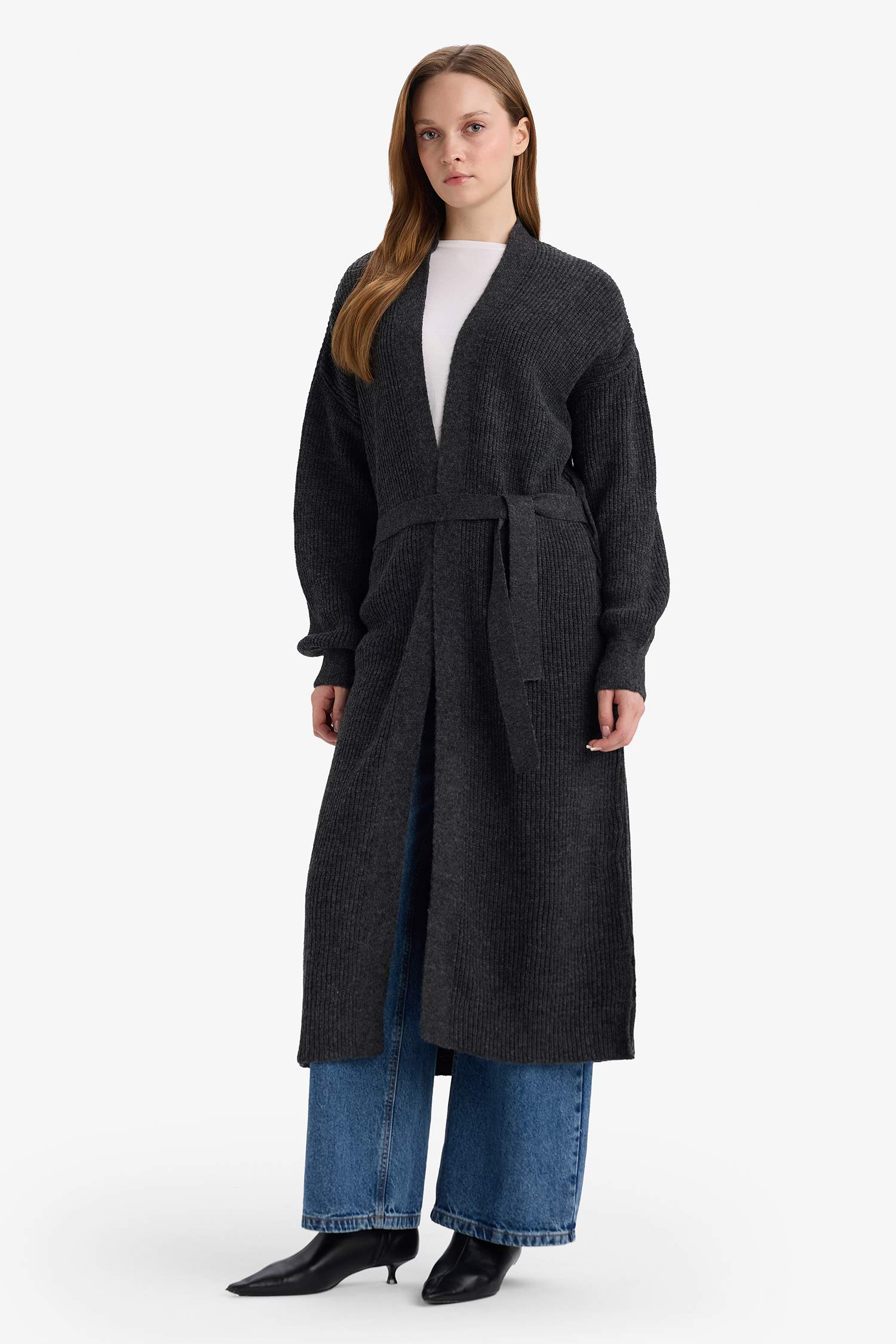 سترة قصة عادية بياقة V