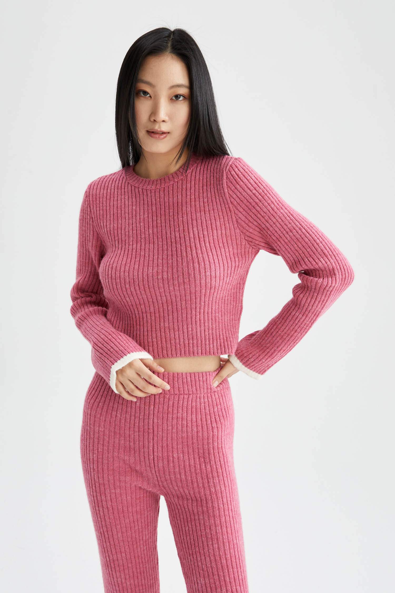 Pull Slim à col rond