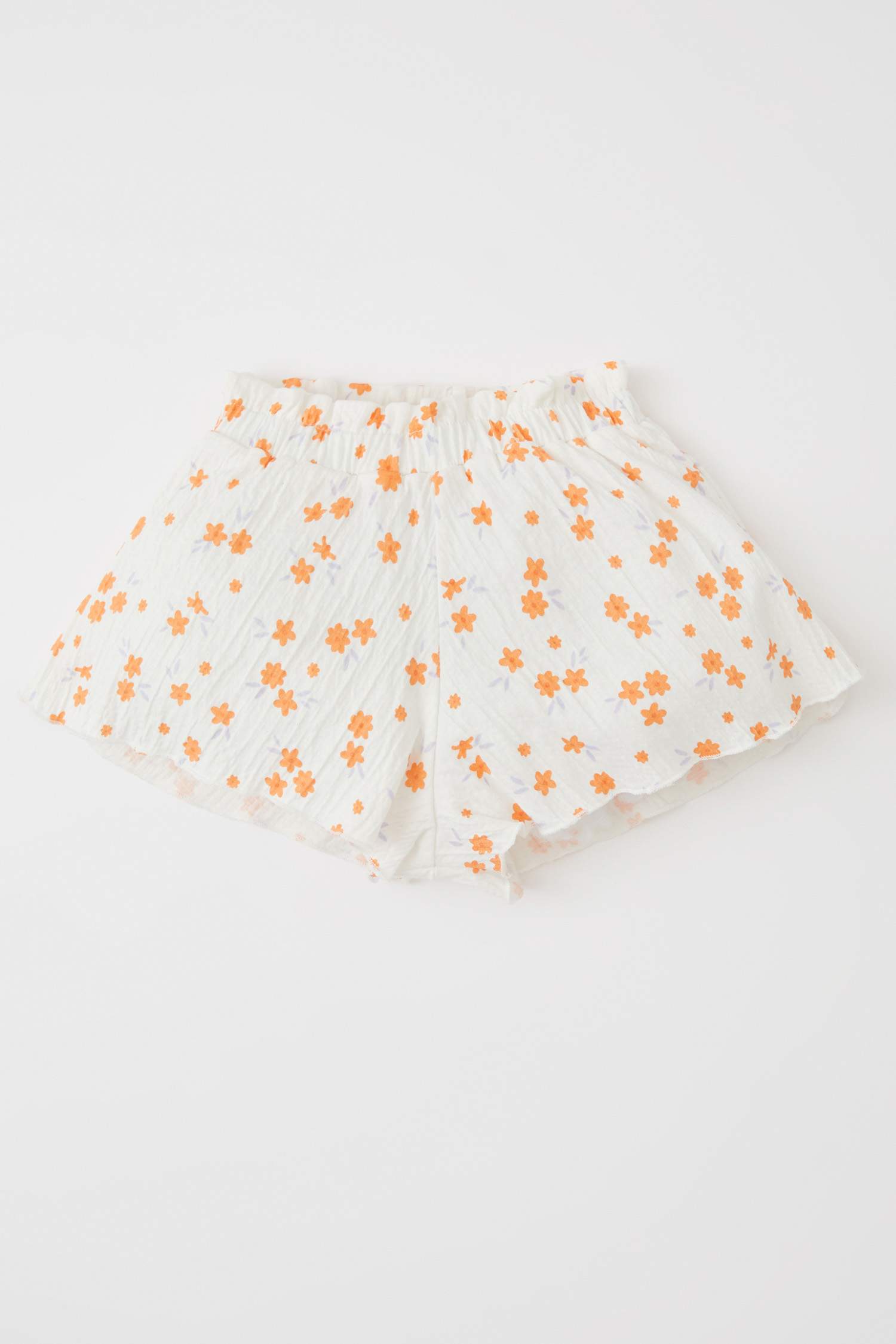 طقم بناتي شورت وبلوزة بكتف واحد بقصة عادية - قطعتين