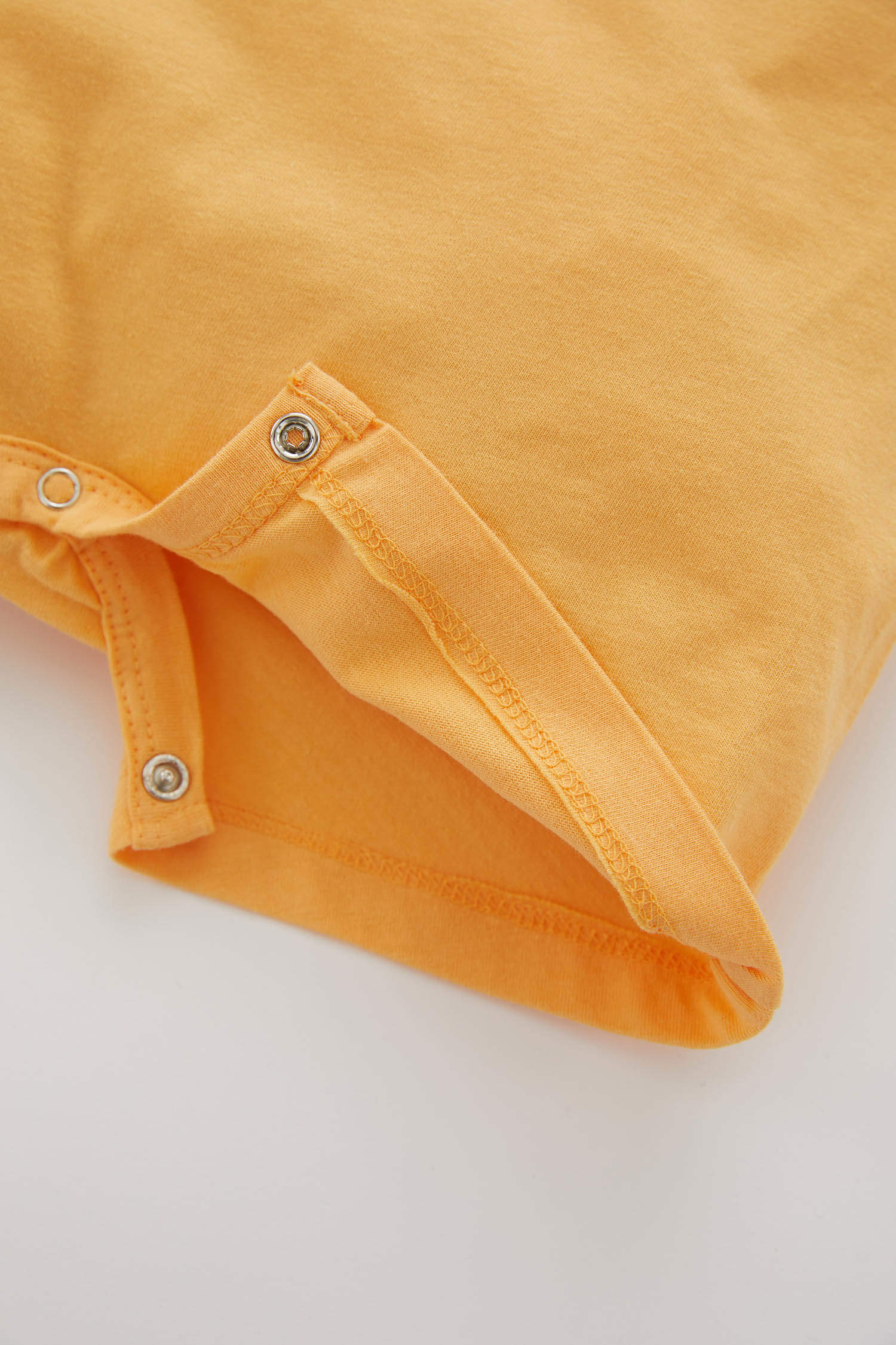 Orange BABY BOY Regular Fit Short Sleeve Lion Print Newborn Dungarees ...