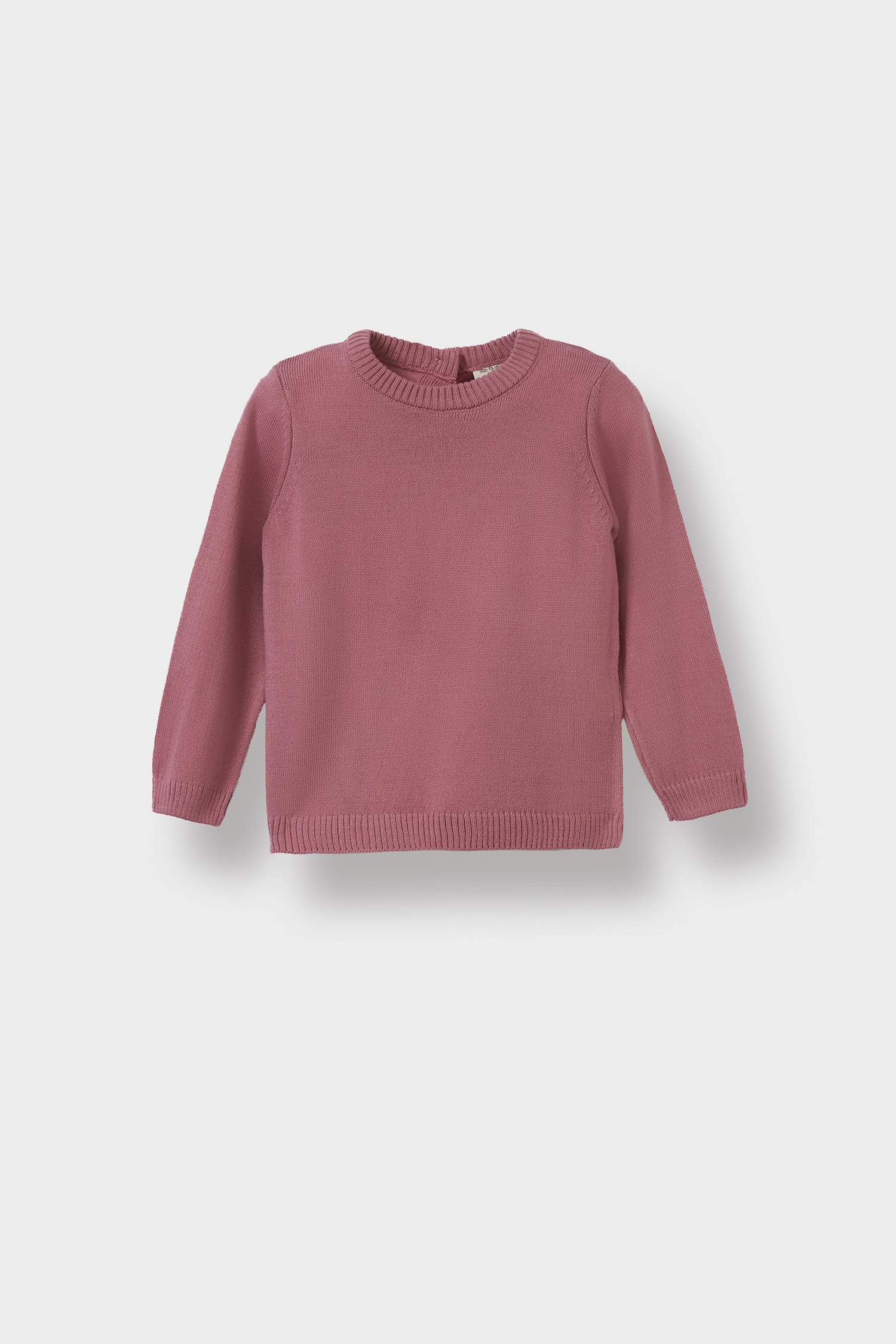 Kız Bebek Bisiklet Yaka Triko Kazak