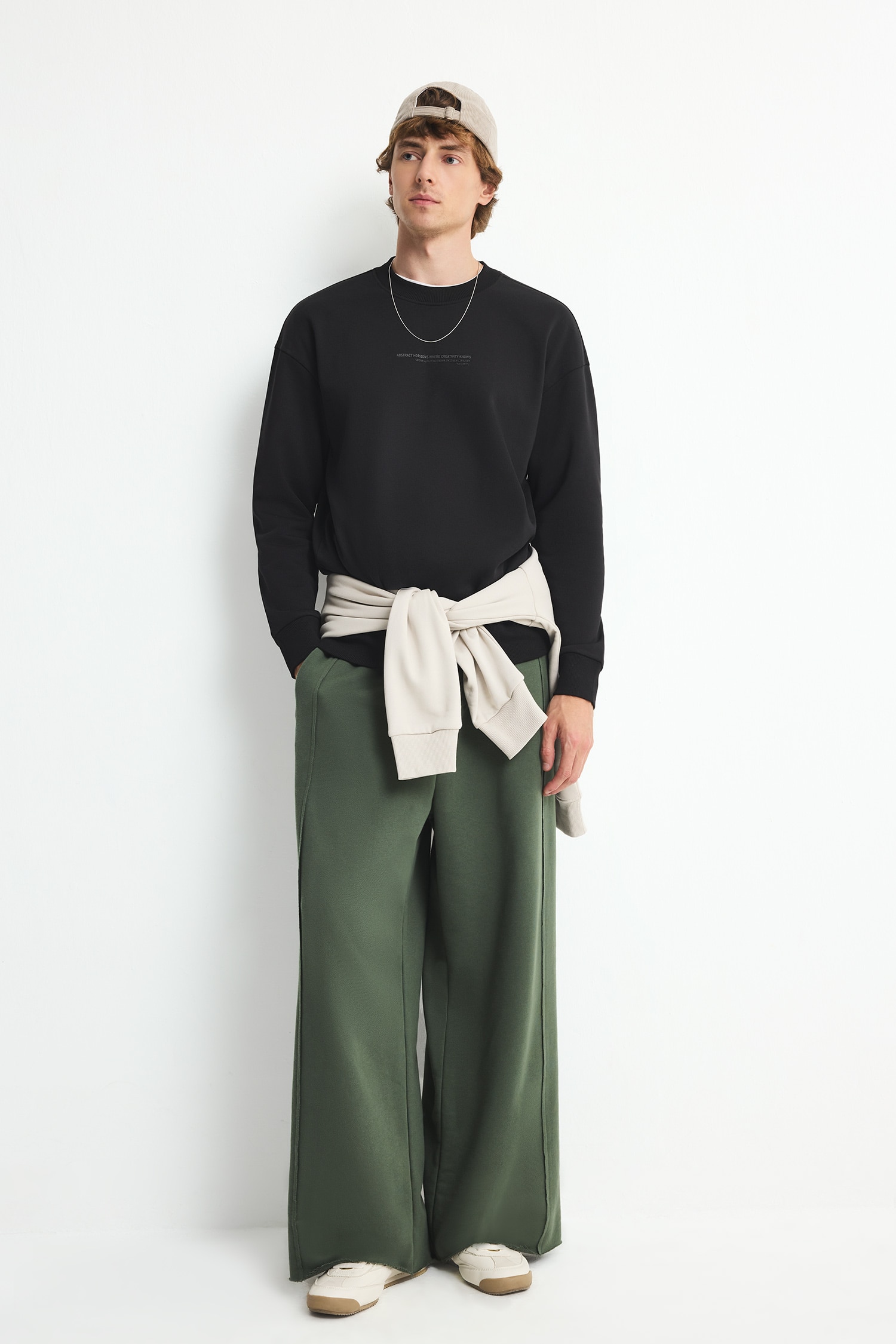 DeFacto Boxy Fıt Baskılı Sweatshirt görsel 2