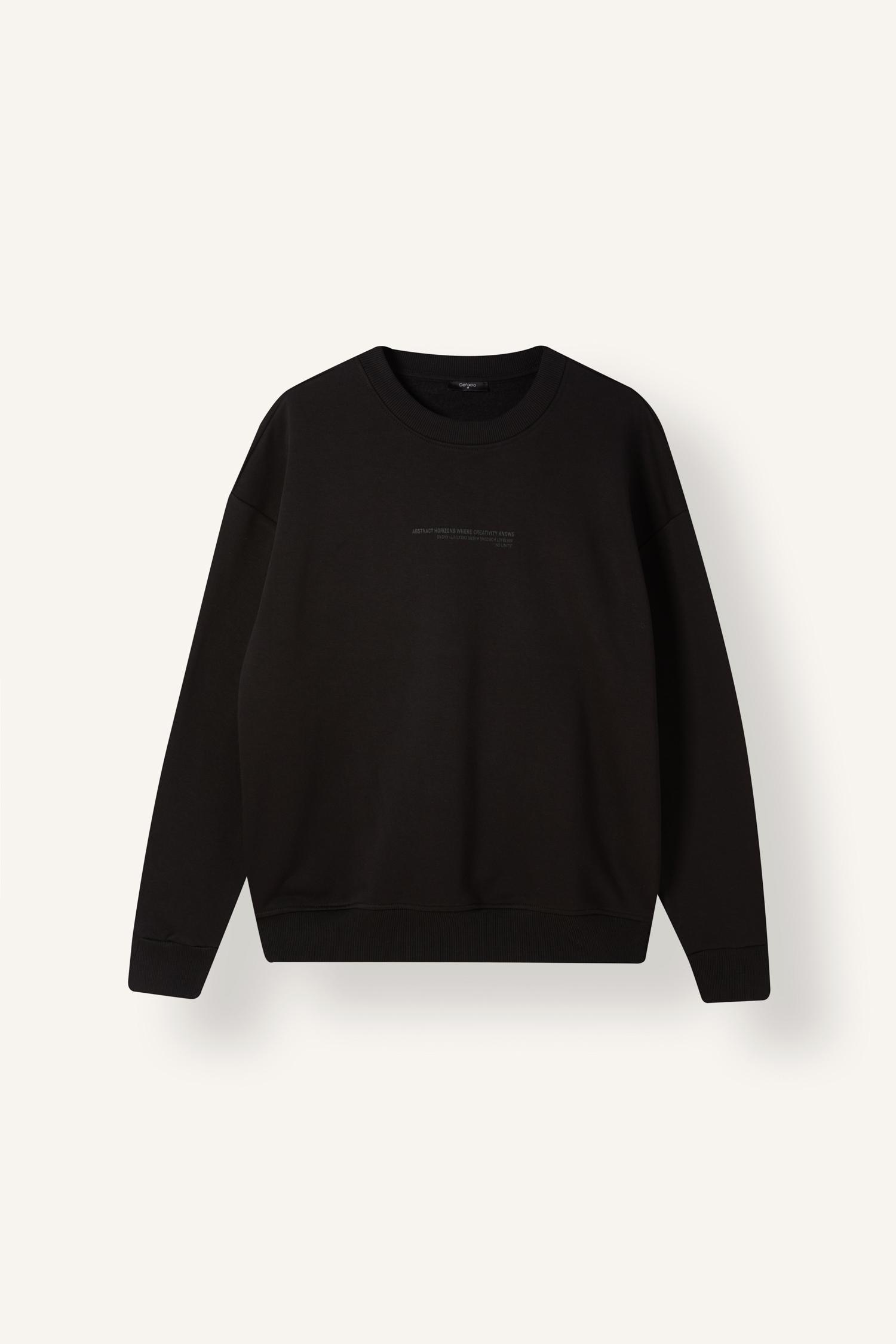 DeFacto Boxy Fıt Baskılı Sweatshirt görsel 6