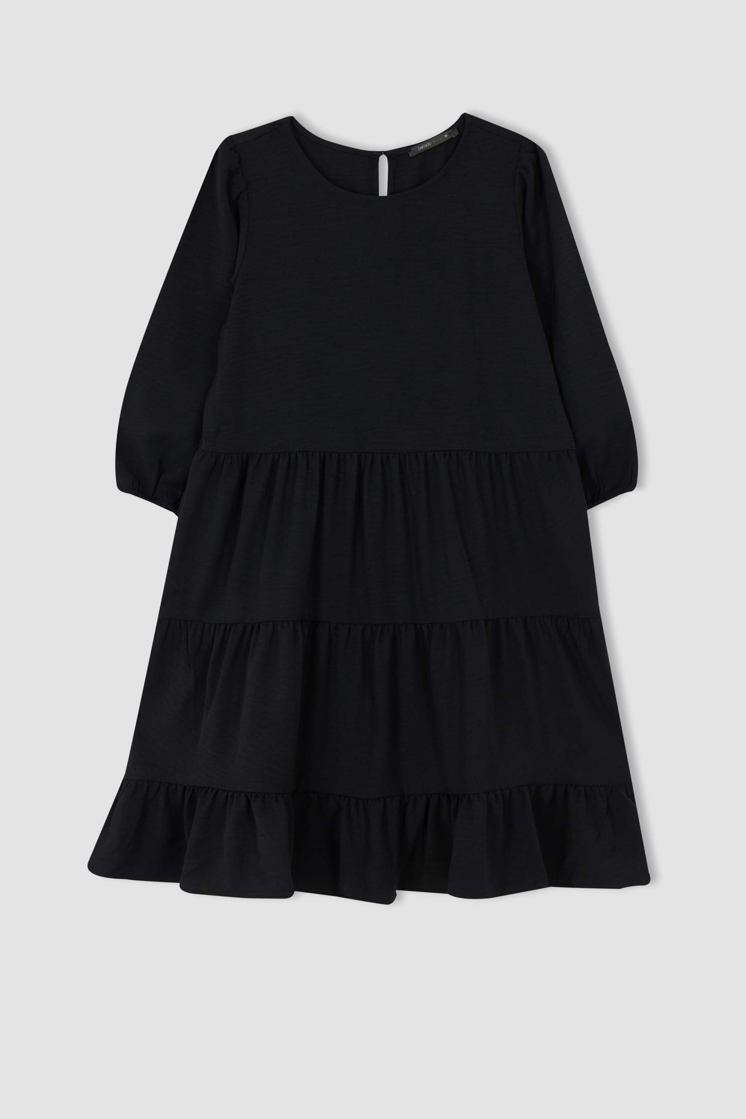 Мини платье с коротким рукавом А-силуэта