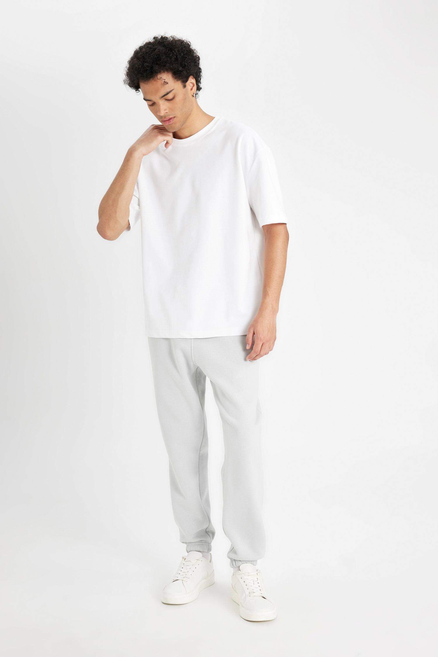 Regular Fit Jogger Eşofman Altı Cepli Beli Paçası Lastikli