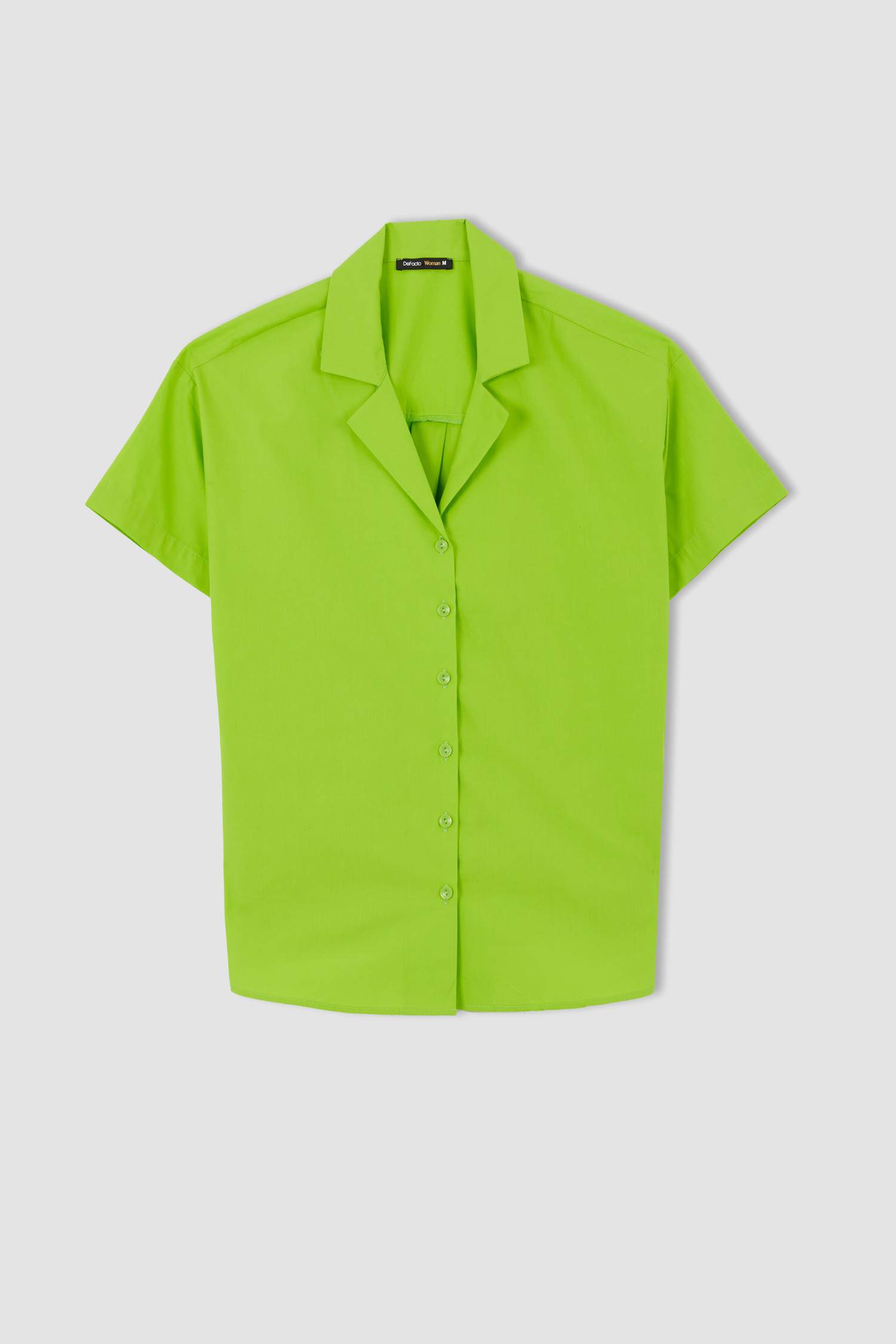 Oversize Fit Short Sleeve Poplin Shirt