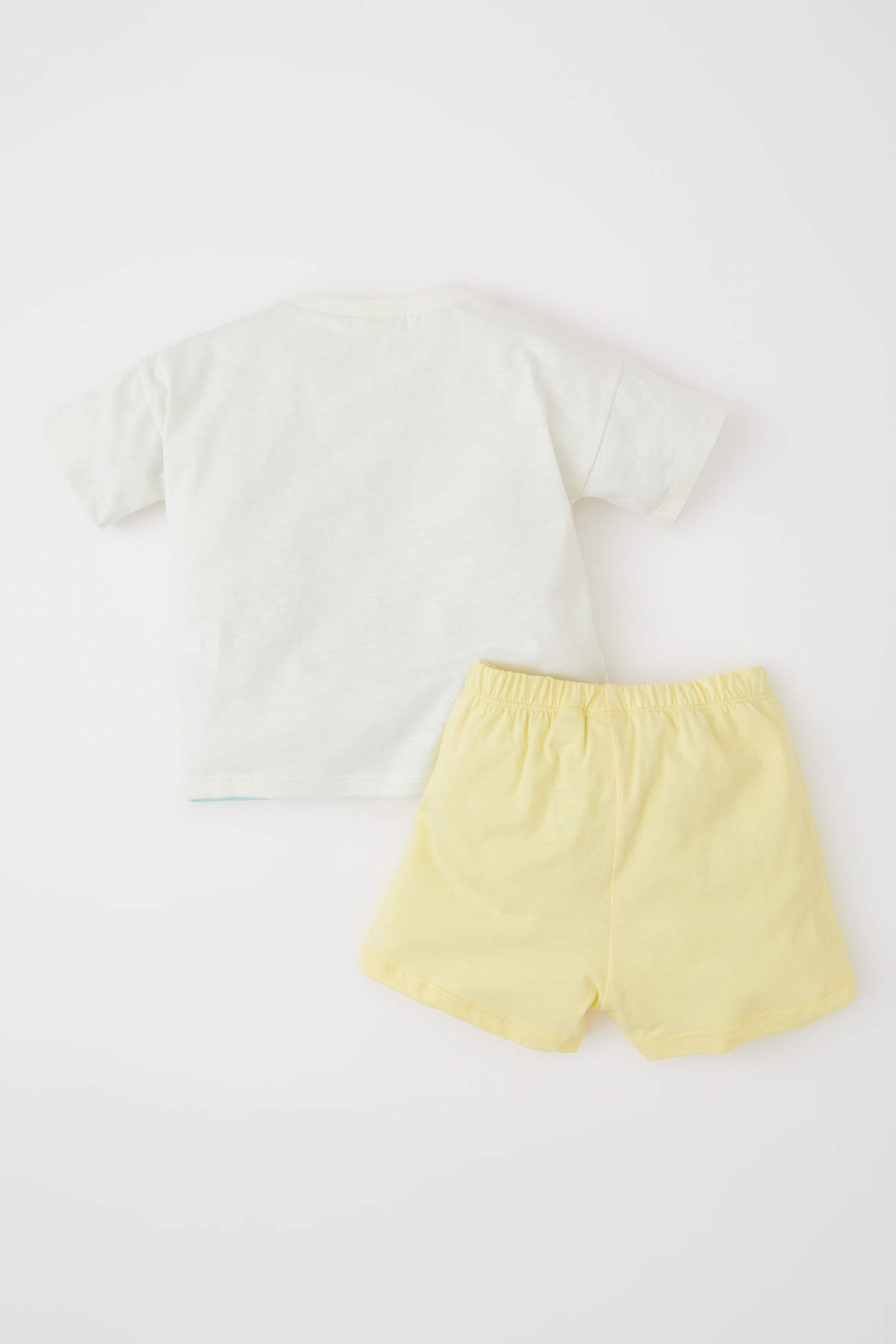 طقم ممشط بياقة مستديرة من ديزني ميكي وميني من قطعتين