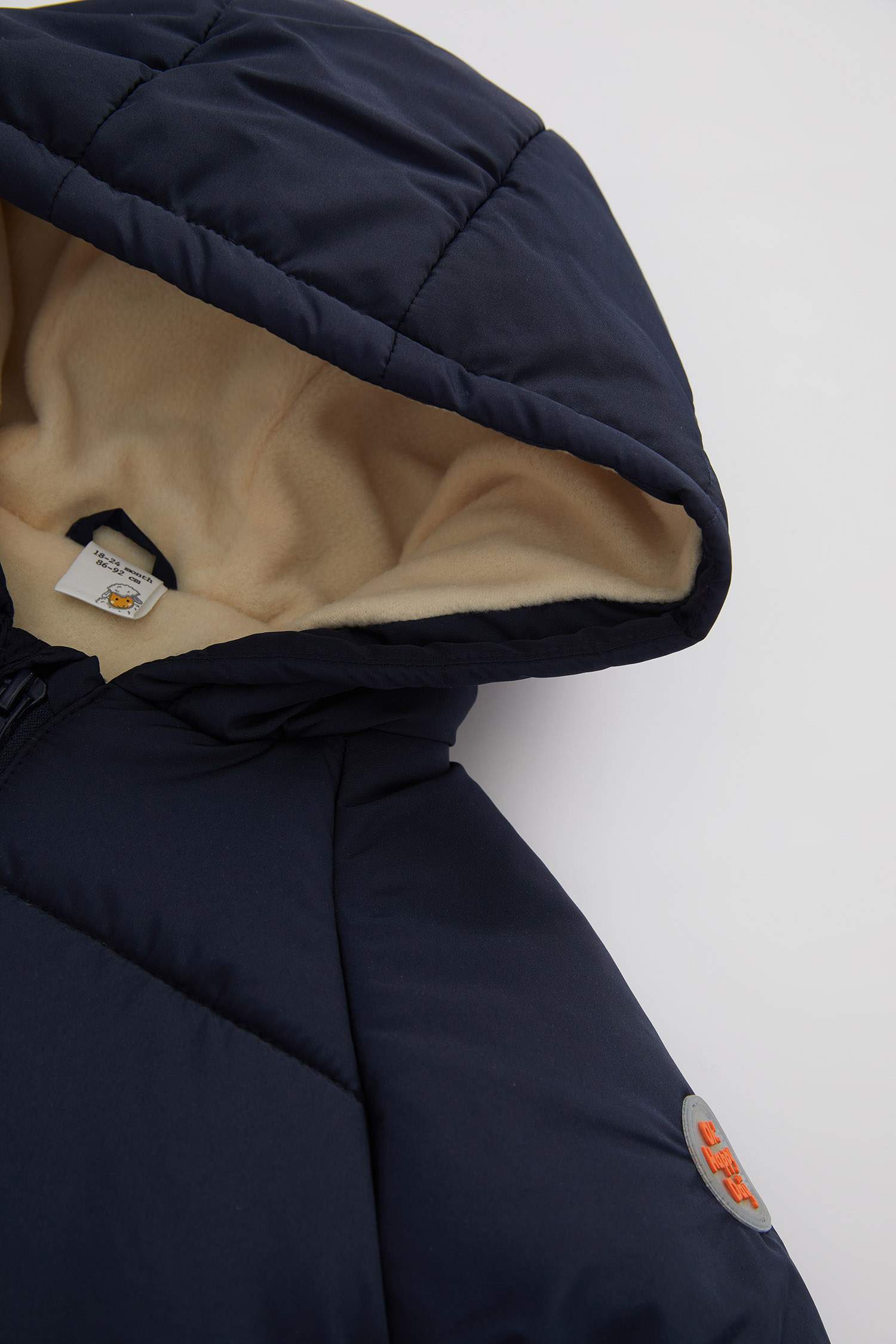 Erkek Bebek Su İtici Polar Astarlı Mont