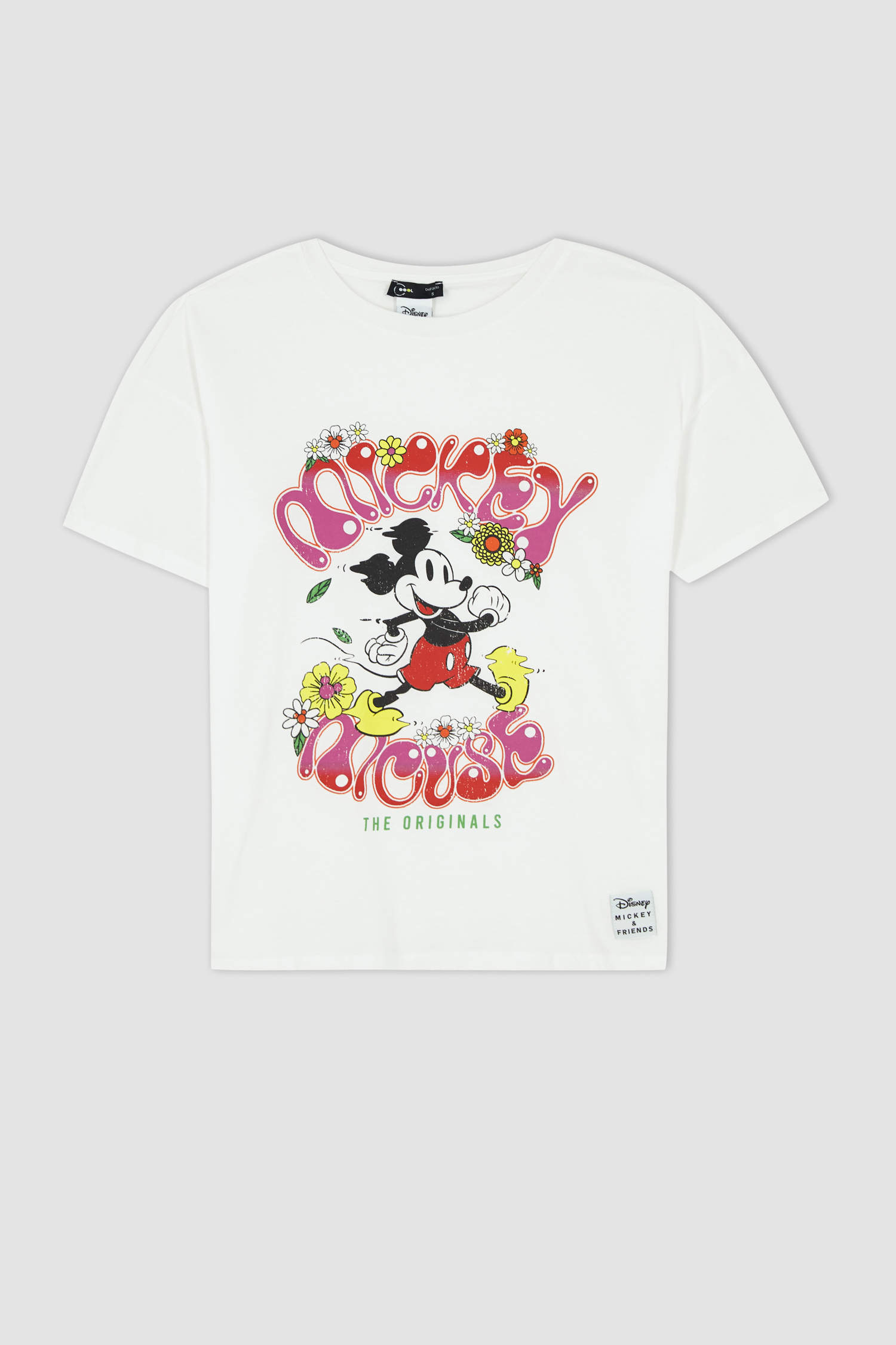 Defacto Coool Regular Fit Disney Mickey & Minnie Kısa Kollu Tişört. 6