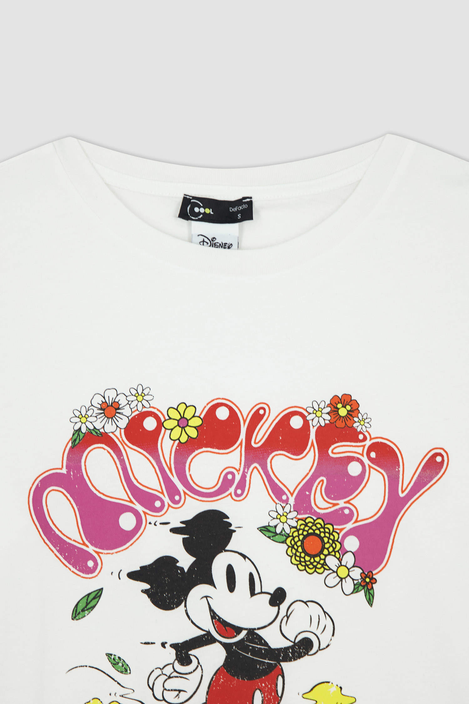 Defacto Coool Regular Fit Disney Mickey & Minnie Kısa Kollu Tişört. 5