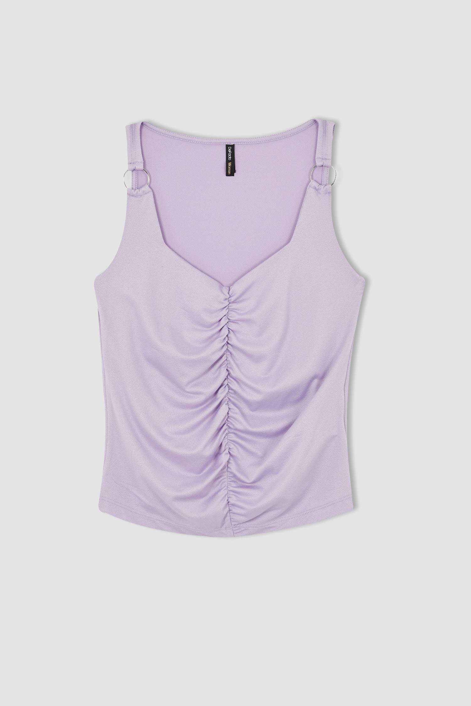 Slim Fit Dar Kesim Kare Yaka Atlet