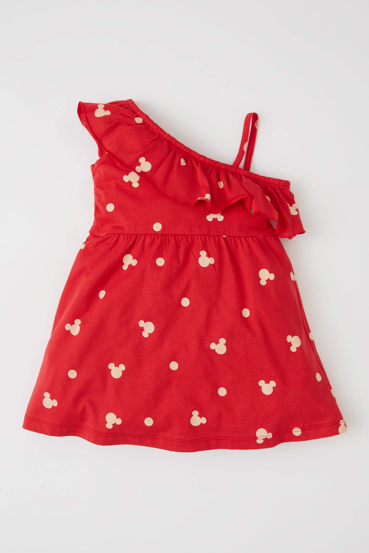 Defacto Kız Bebek Disney Mickey & Minnie Askılı Elbise. 4