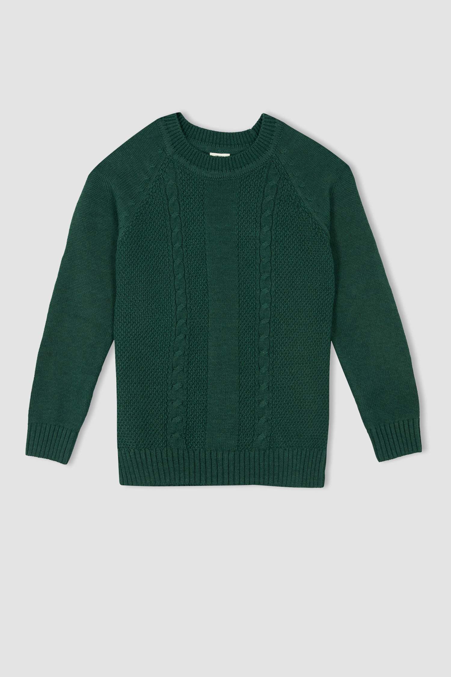 Пуловер стандартного кроя с круглым вырезом для мальчиков