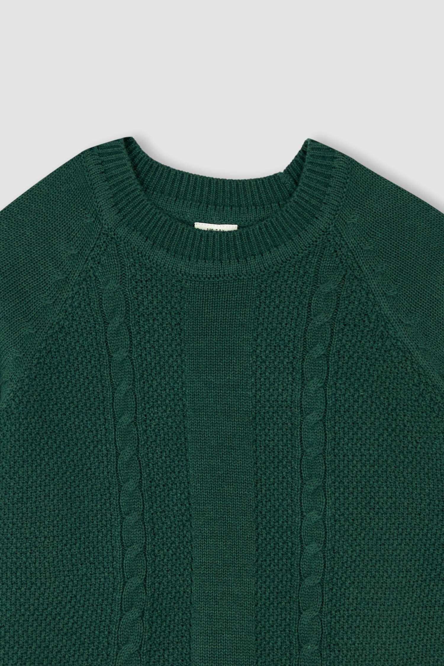 Пуловер стандартного кроя с круглым вырезом для мальчиков