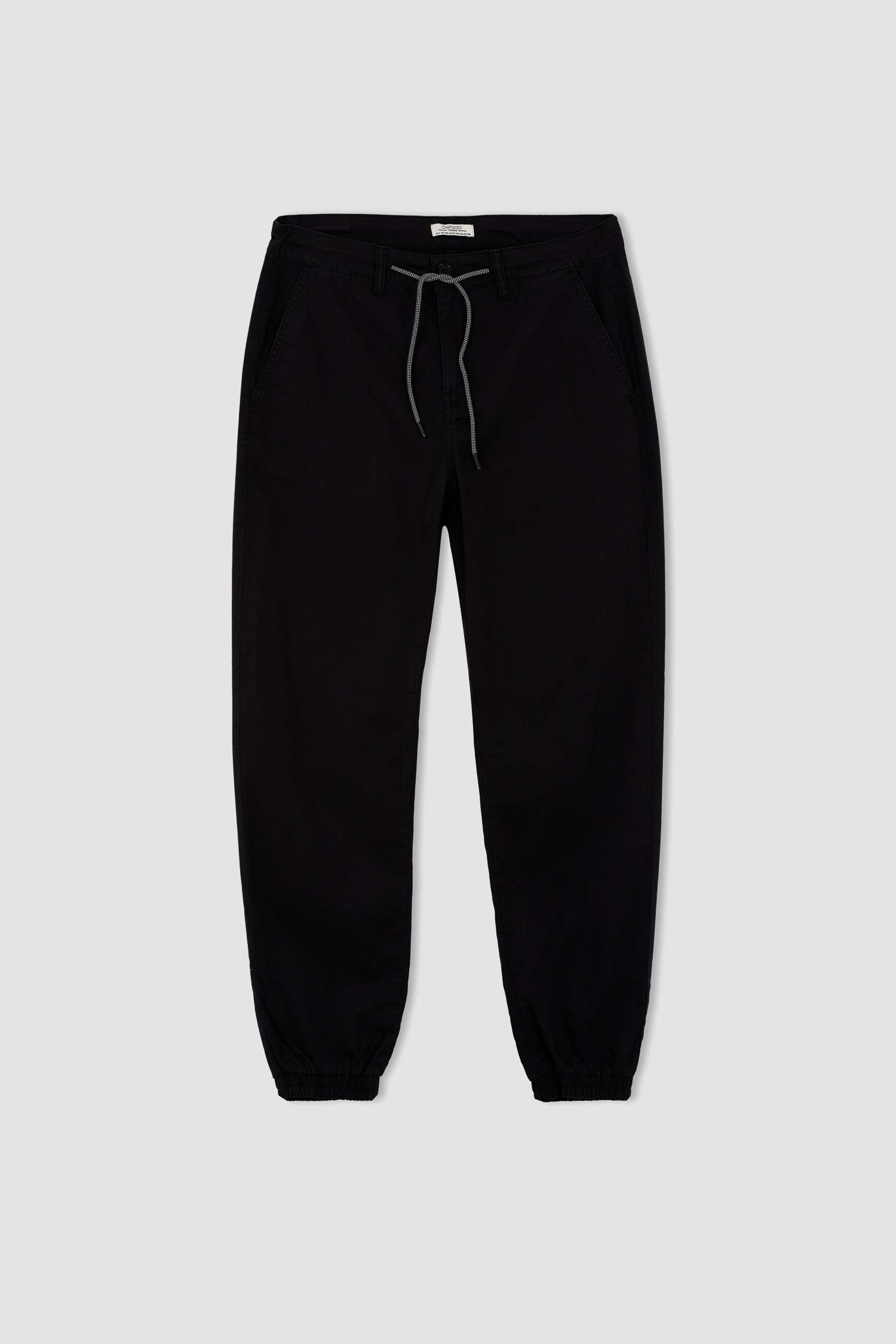 Black MAN Regular Jogger Pants 2524817 | DeFacto