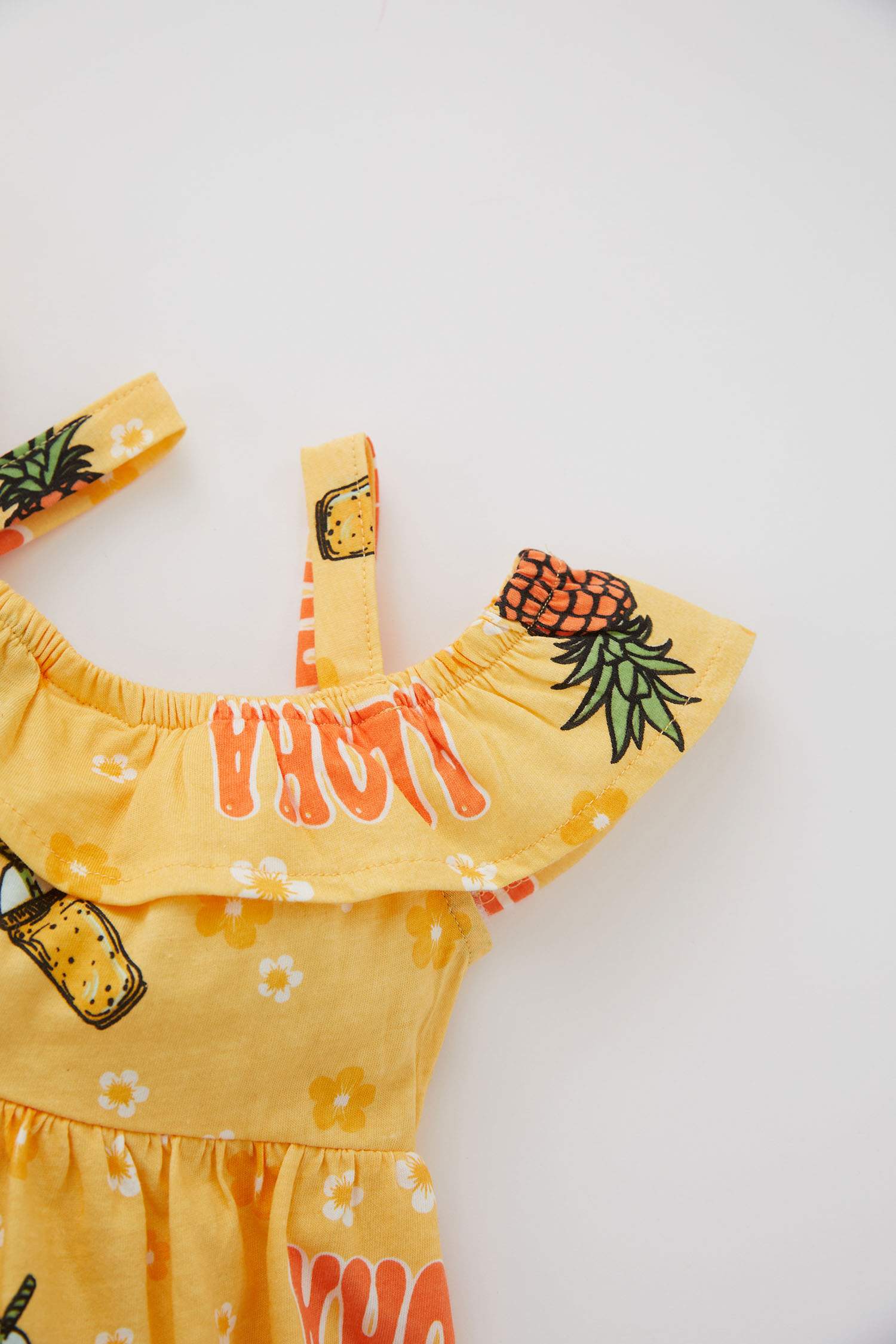 Robe En Tricot Fruit Épaules dénudées À bretelles