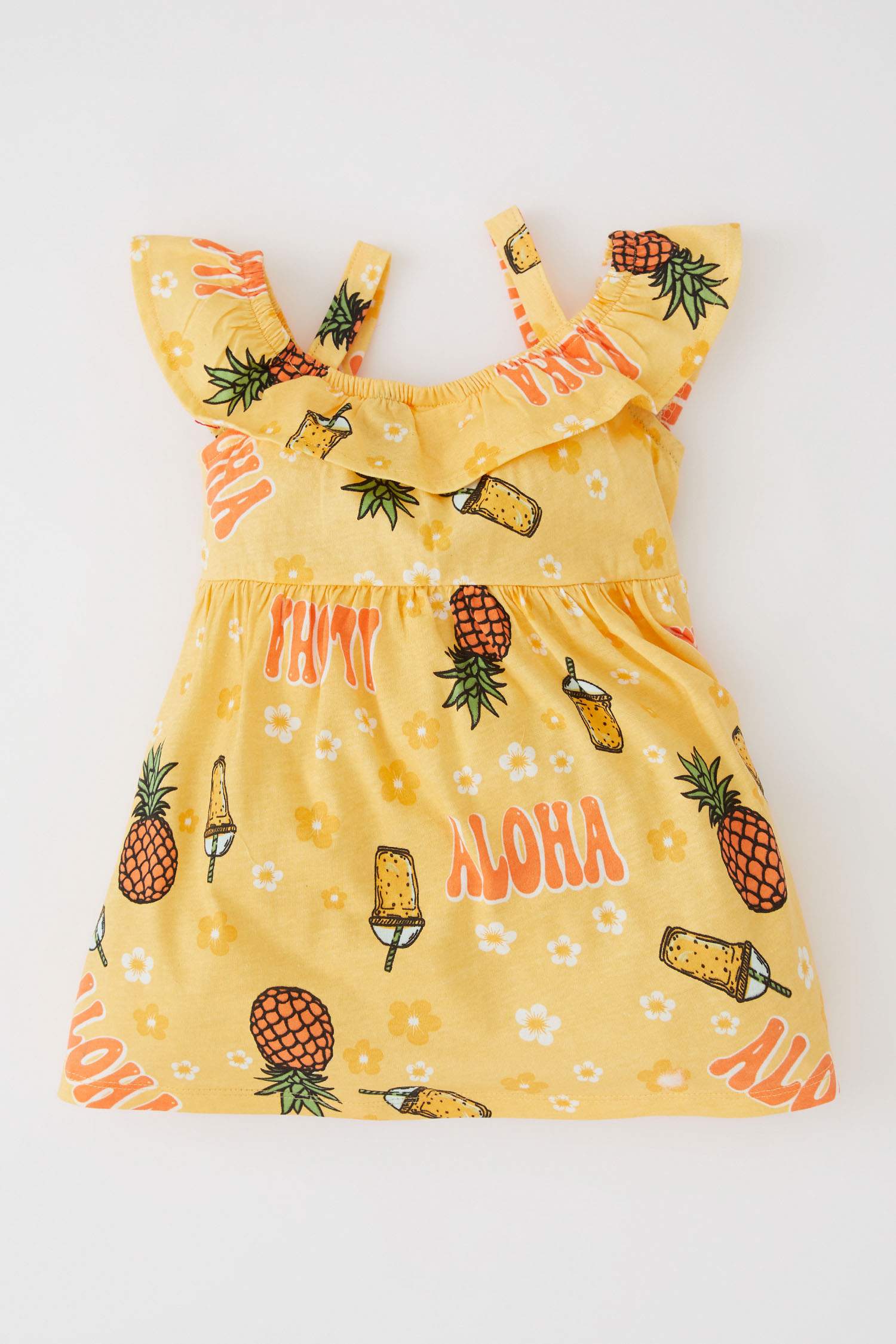 Robe En Tricot Fruit Épaules dénudées À bretelles