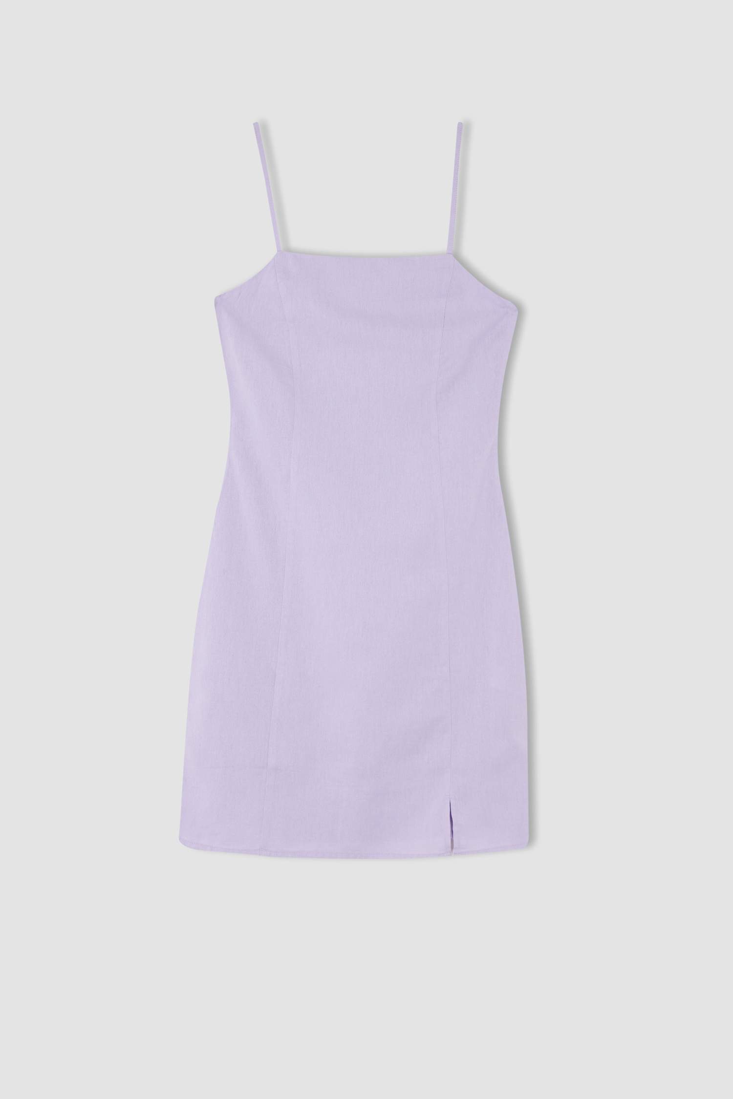 Платье мини А-силуэта на бретельках